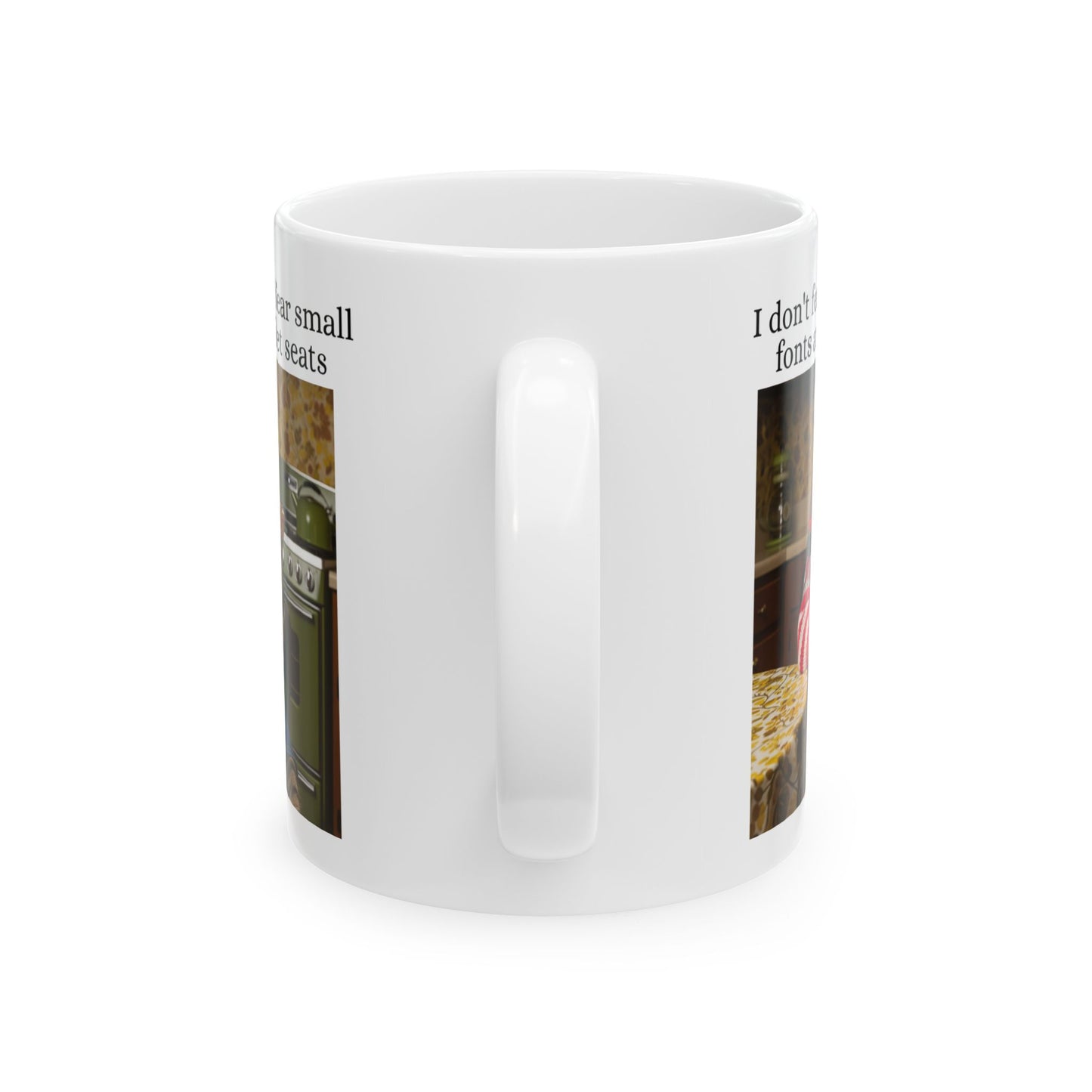 Babushka Cat, Funny Aging Mug Humor
