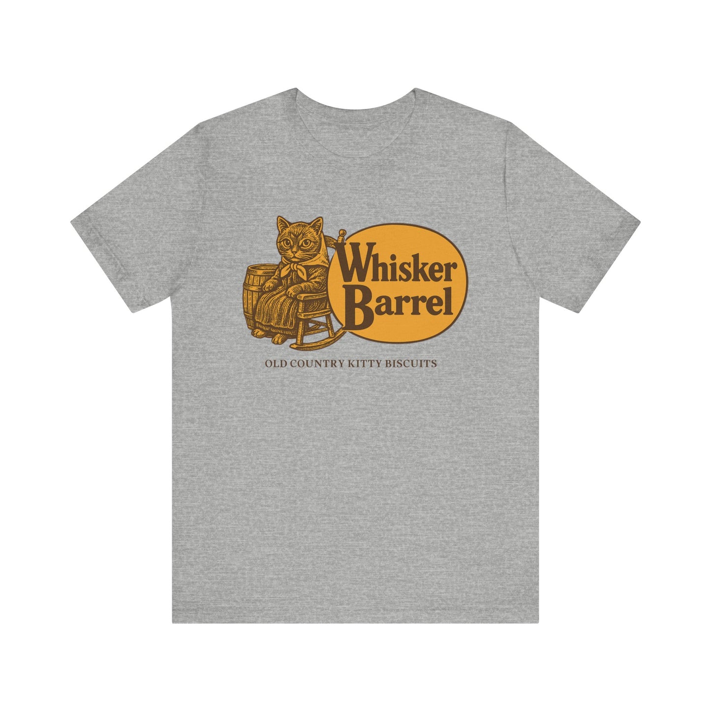 Graphic Tee - Babushka Cat Parody Whisker Barrel Logo Redesign