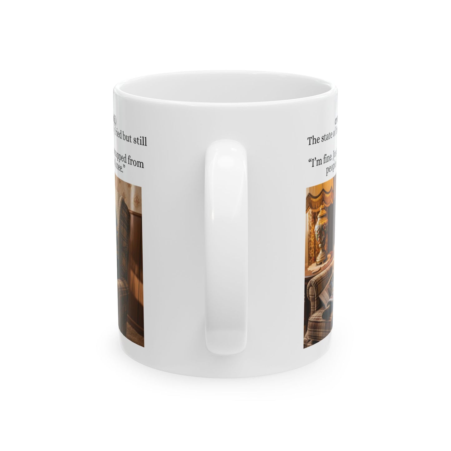 Babushka Cat Cronklesnapped Definition (Made up Word) Humor Cat Mug