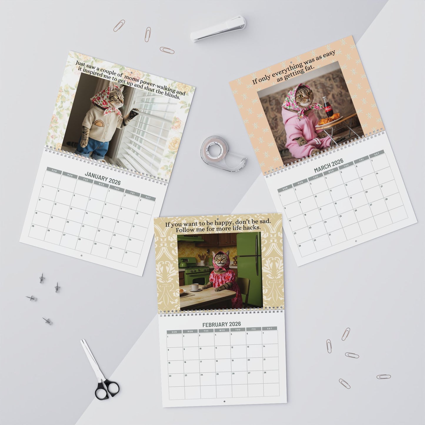 Best of Babushka Cat Memes- 2026 Babushka Cat Wall Calendar