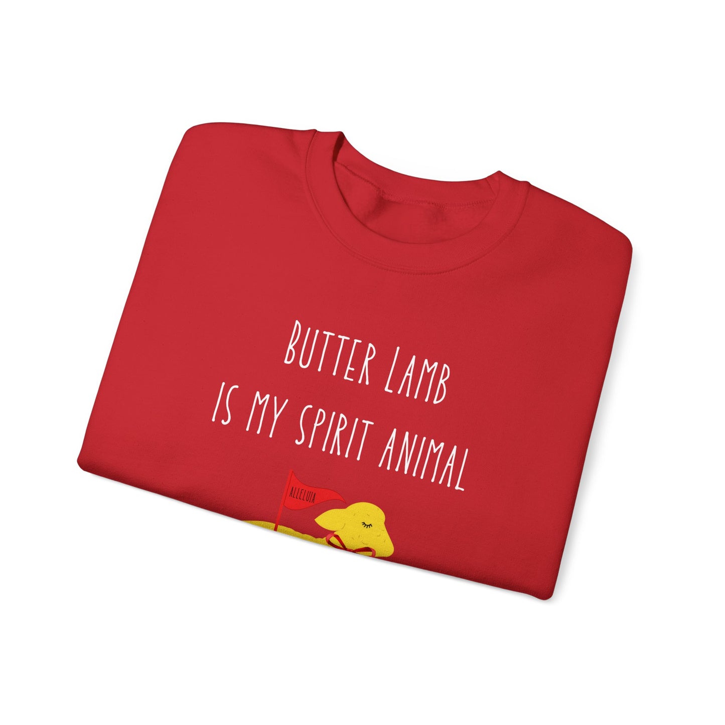 Butter Lamb Polish Pride, Polish Gifts, Unisex Heavy Blend Crewneck Sweatshirt
