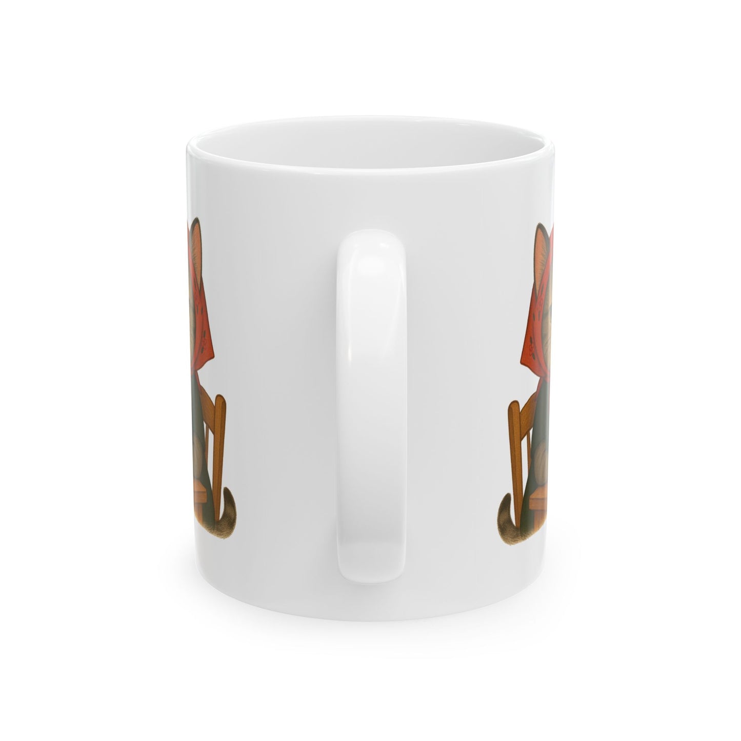 Snarky Cat Ceramic Mug, Middle Finger Funny Coffee Cup for Cat Lovers, Gift for Cat Mom, Sarcastic Cat Tea Mug, Cat Lady Novelty Drinkware,