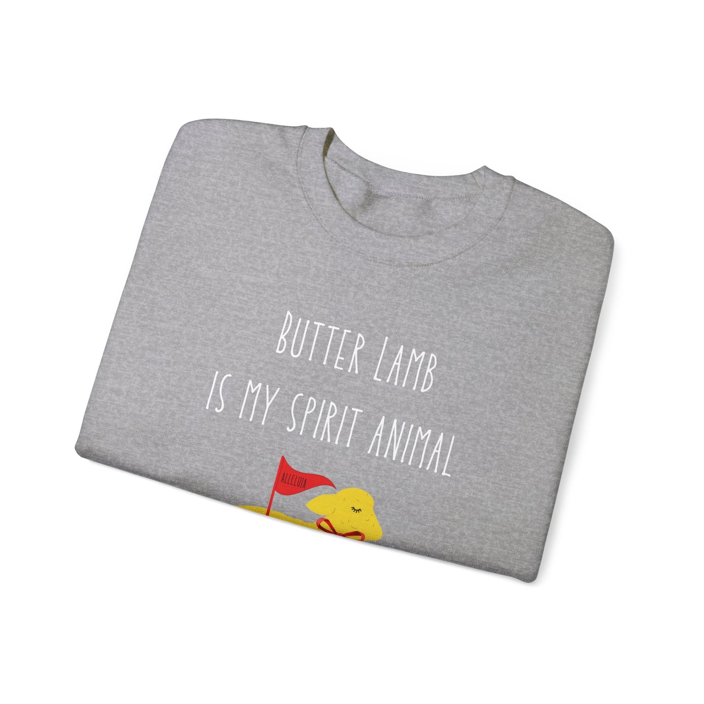 Butter Lamb Polish Pride, Polish Gifts, Unisex Heavy Blend Crewneck Sweatshirt