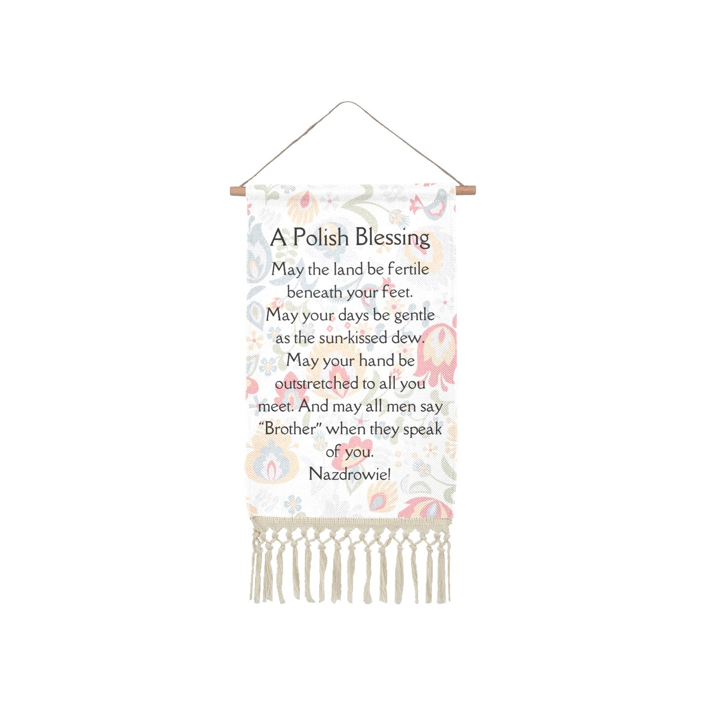 Polish Blessing Wall Art Fringed Poster
