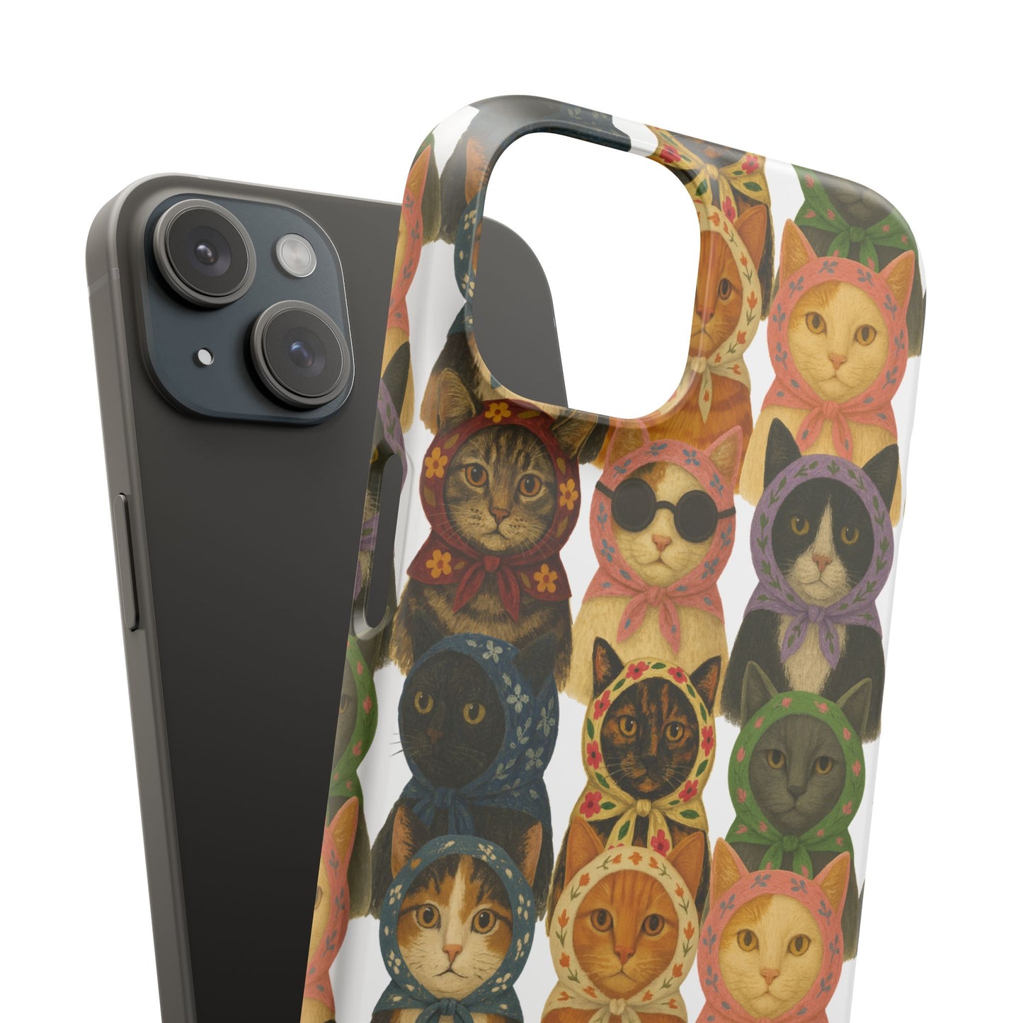 Babushka Cat Snap Phone Cases