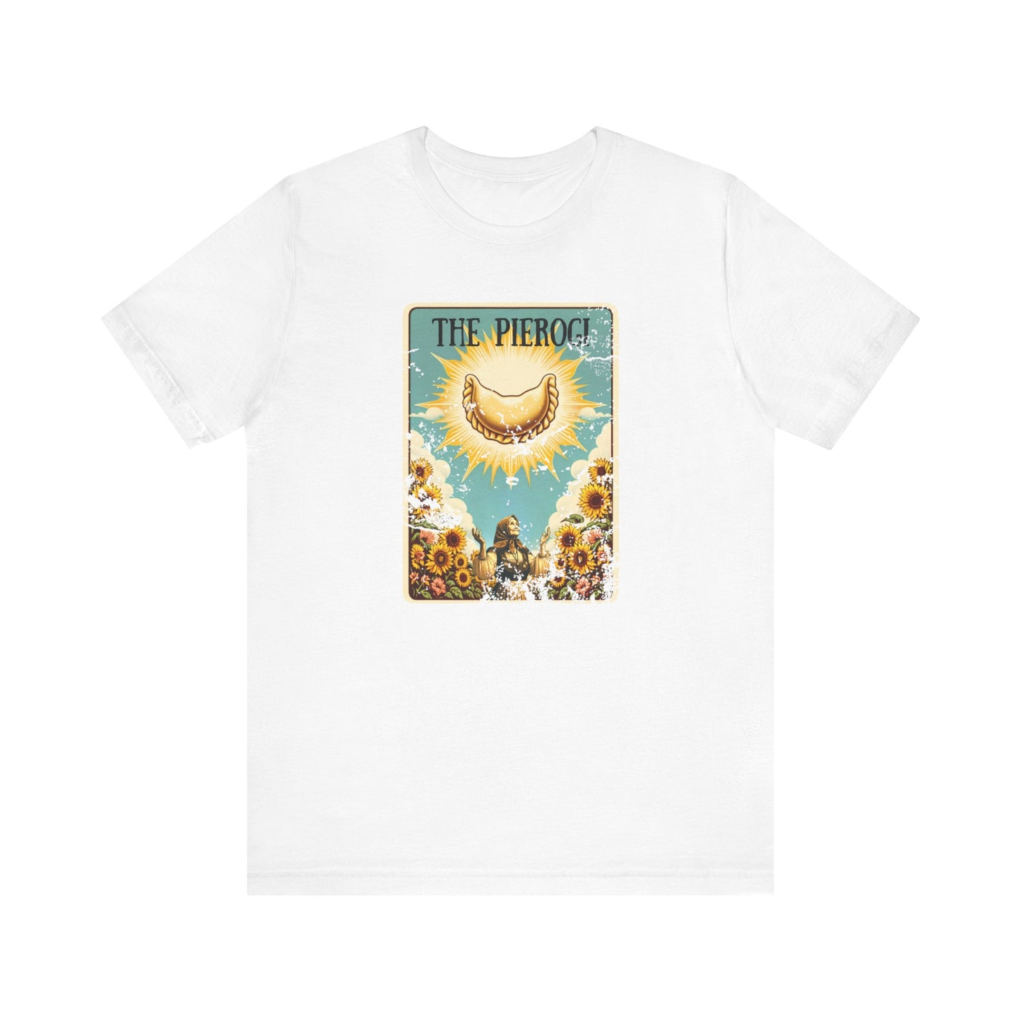 Polish Shirt, Pierogi Shirt, Pierogi Tarot Card Design Unisex Jersey Short Sleeve Tee for Polish Pride
