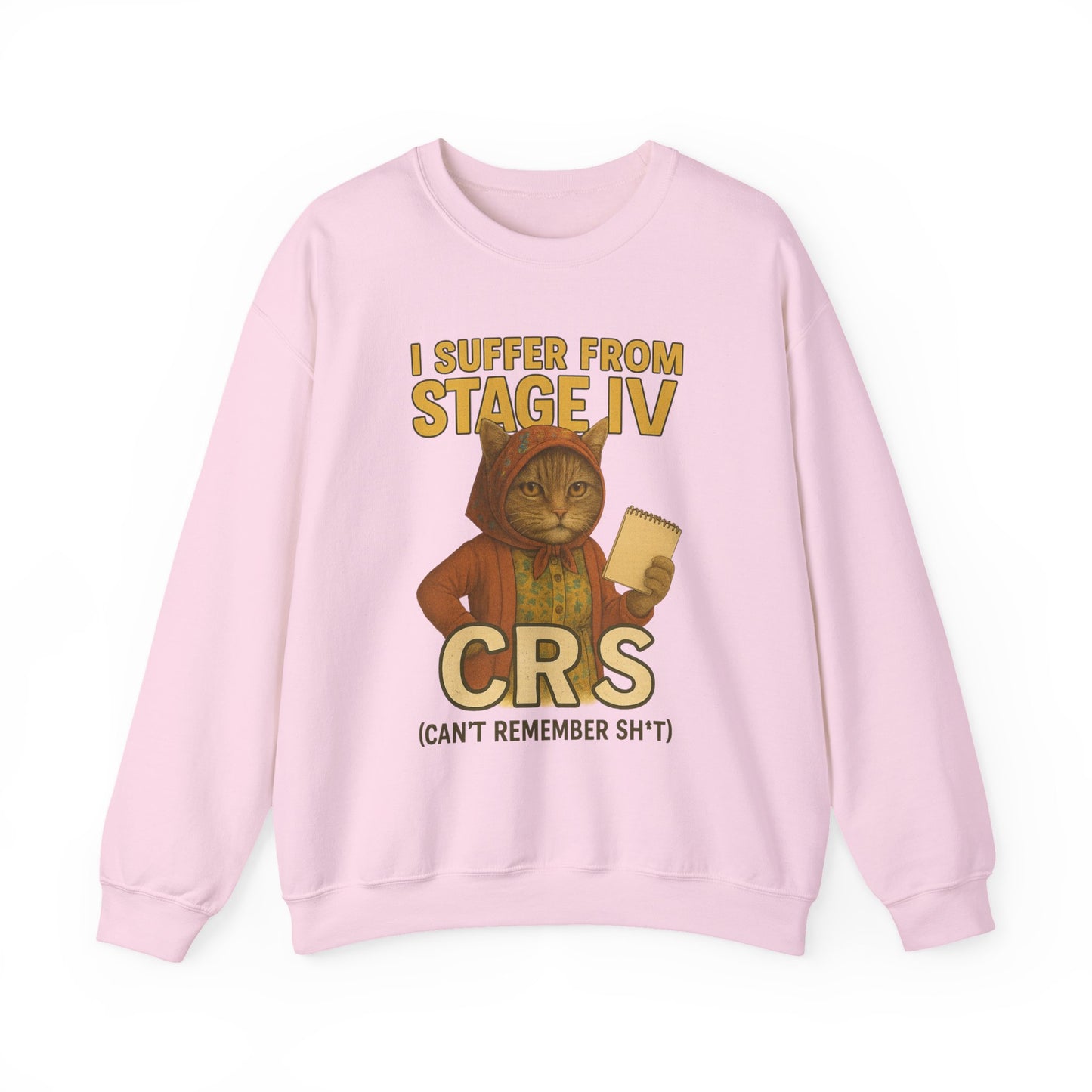 Babushka Cat Humor Sweatshirt - Unisex Crewneck