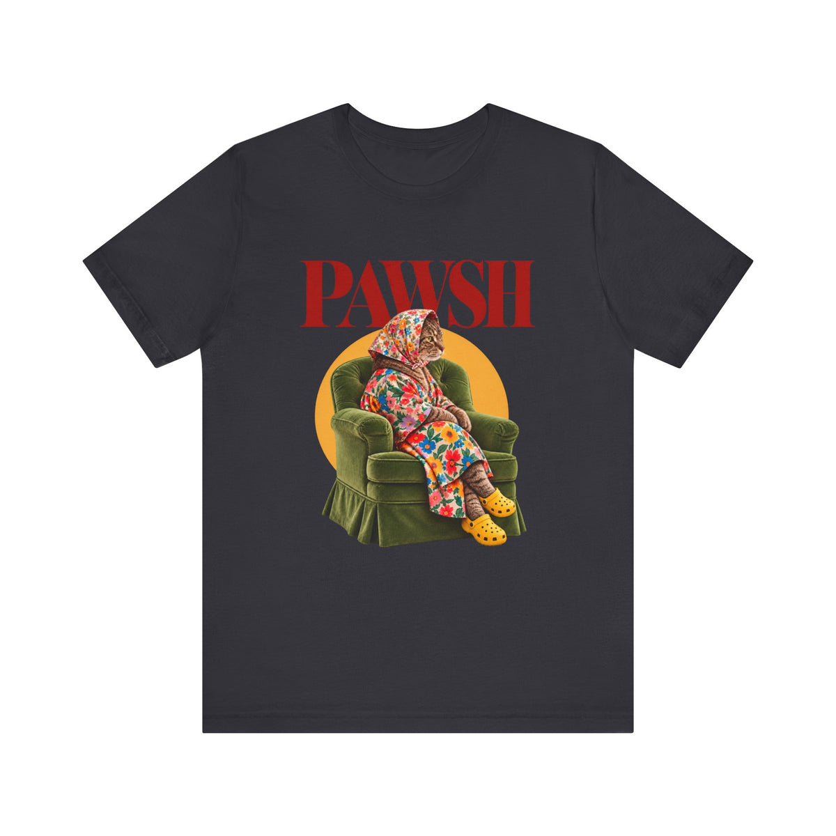 Babushka Cat Pawsh Icon Unisex Jersey Short Sleeve Tee
