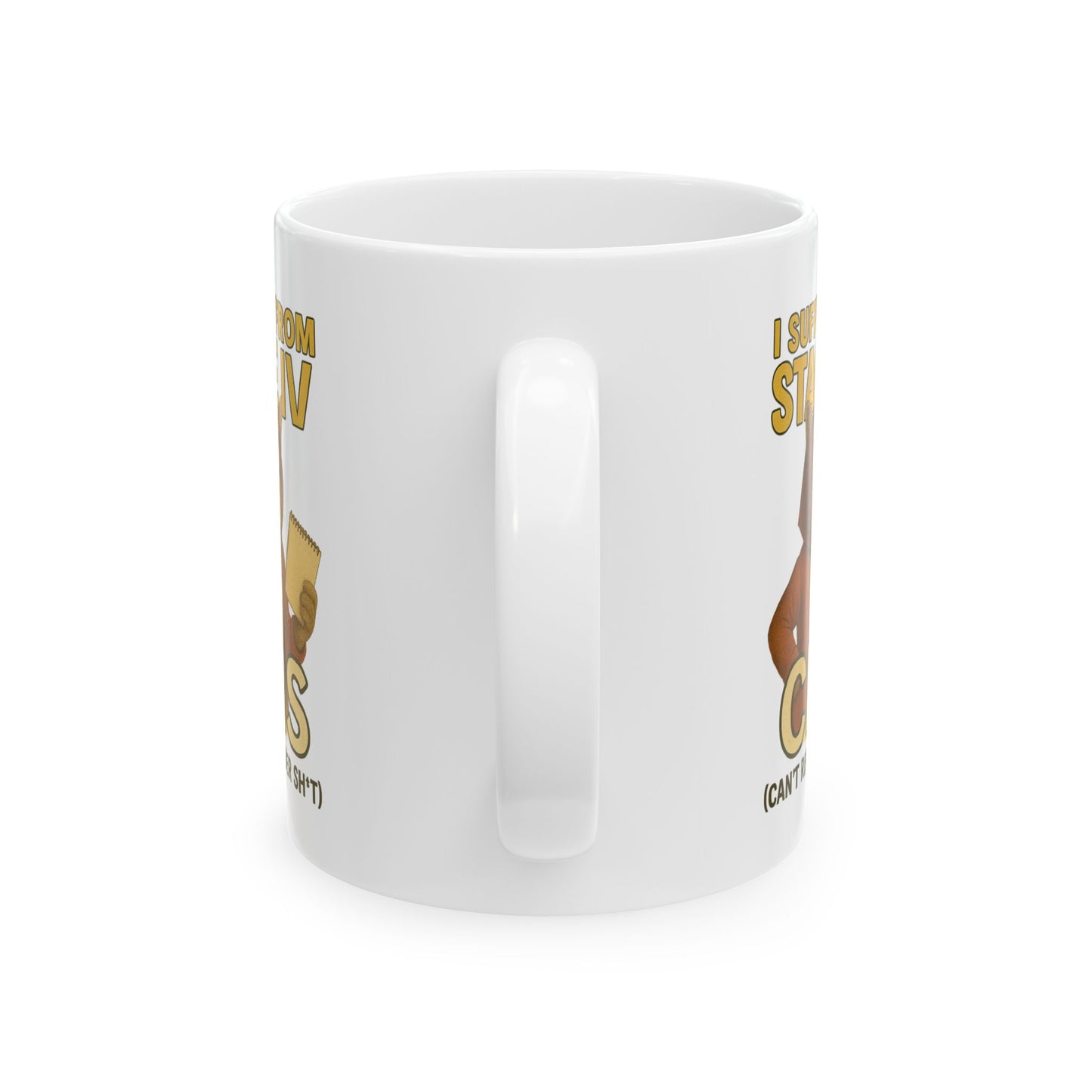 Babushka Cat Can't Remember Sh*t, Aging Humor Cat Mug.
