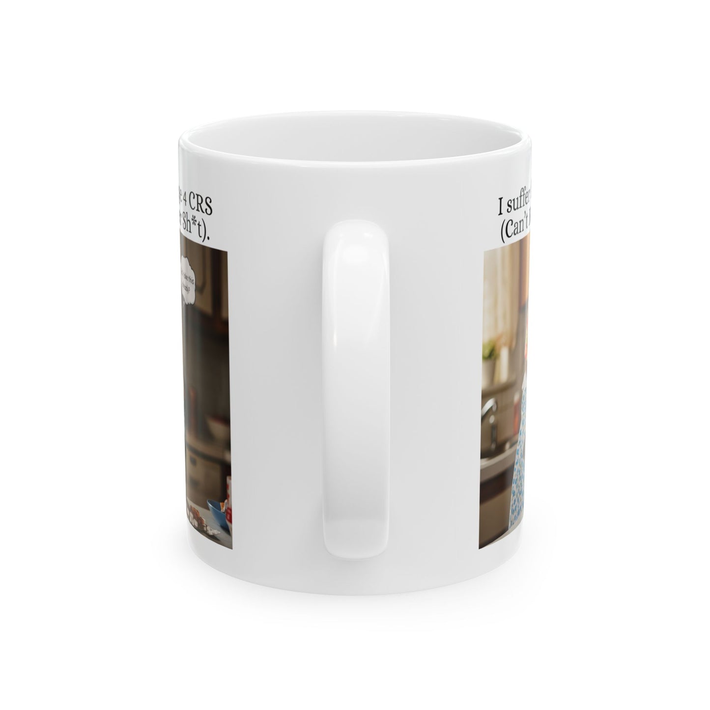 Funny Babushka Cat Ceramic Mug-Can't Remember Sh*t