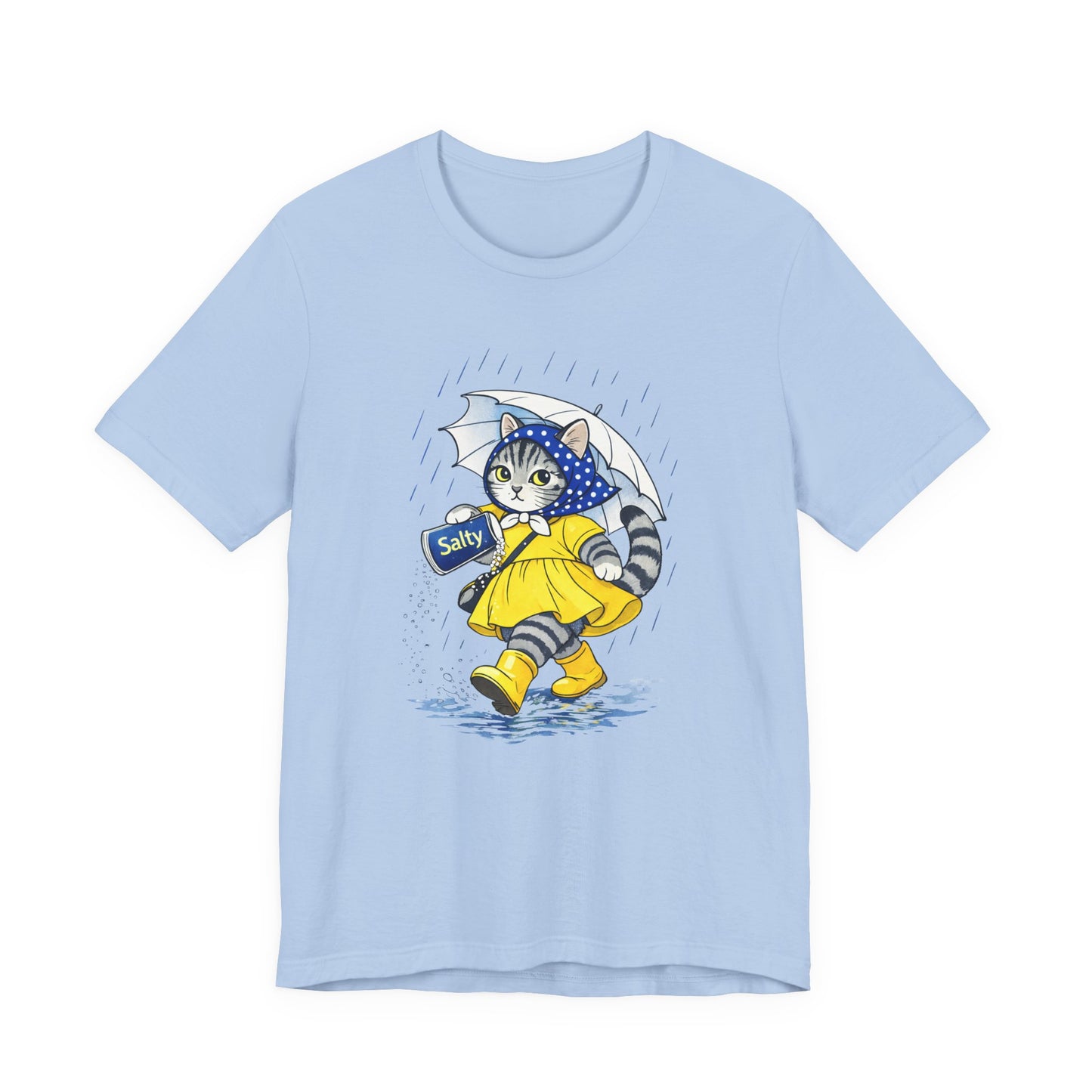 Salty Babushka Cat T-Shirt, Funny Cat Lover Unisex Tee