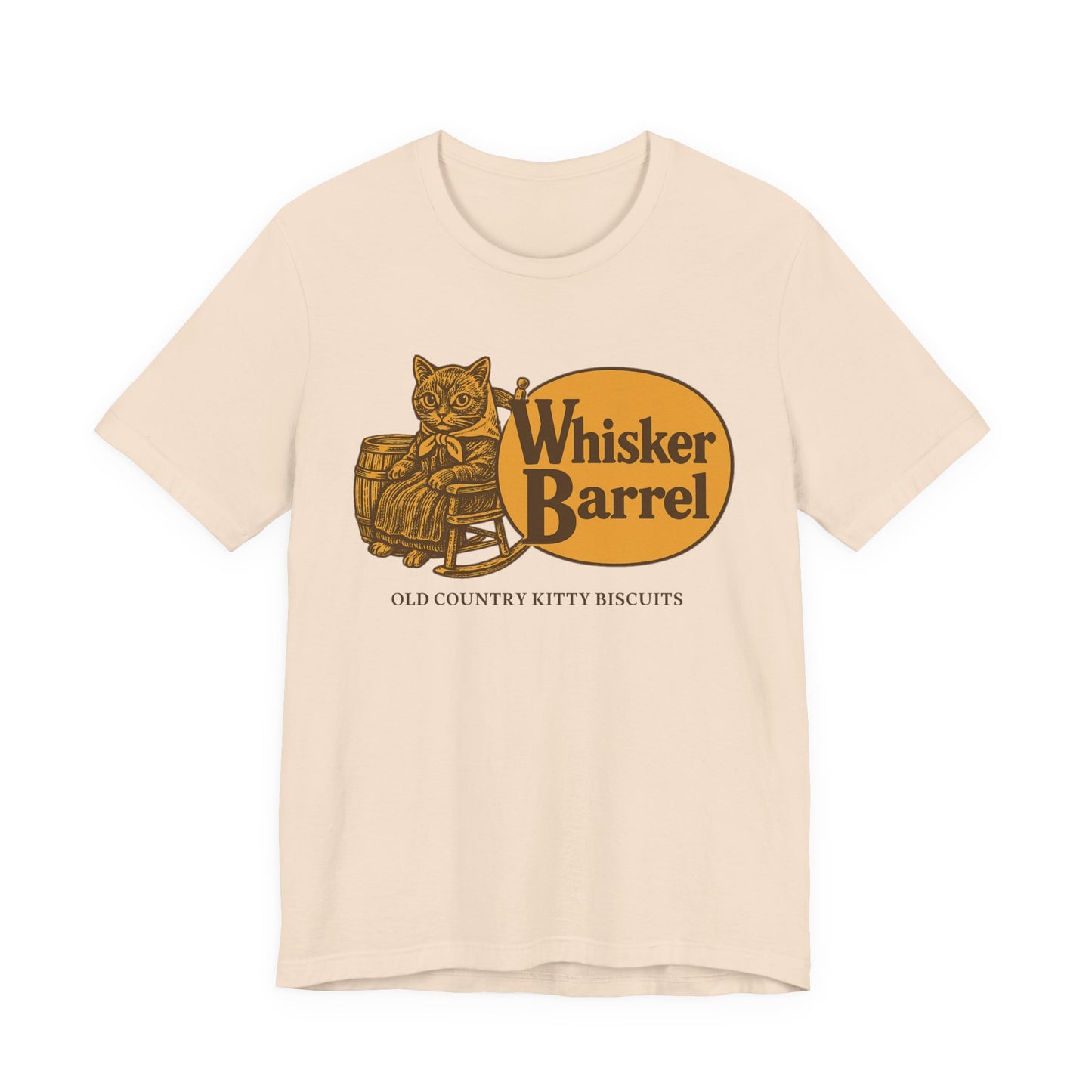 Graphic Tee - Babushka Cat Parody Whisker Barrel Logo Redesign