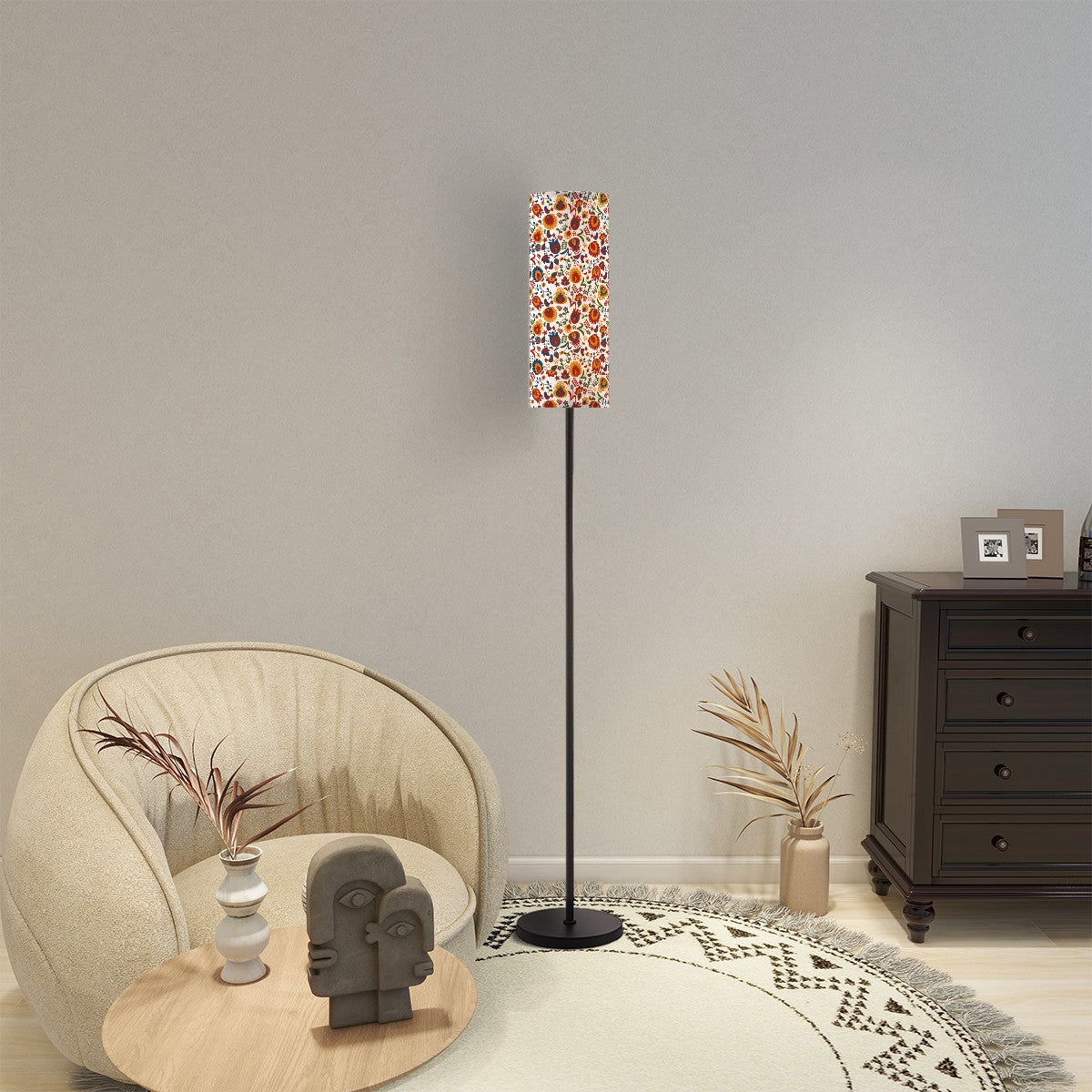 Wycininaki Polish Folk Art Floor Lamp Modern Standing Lamp