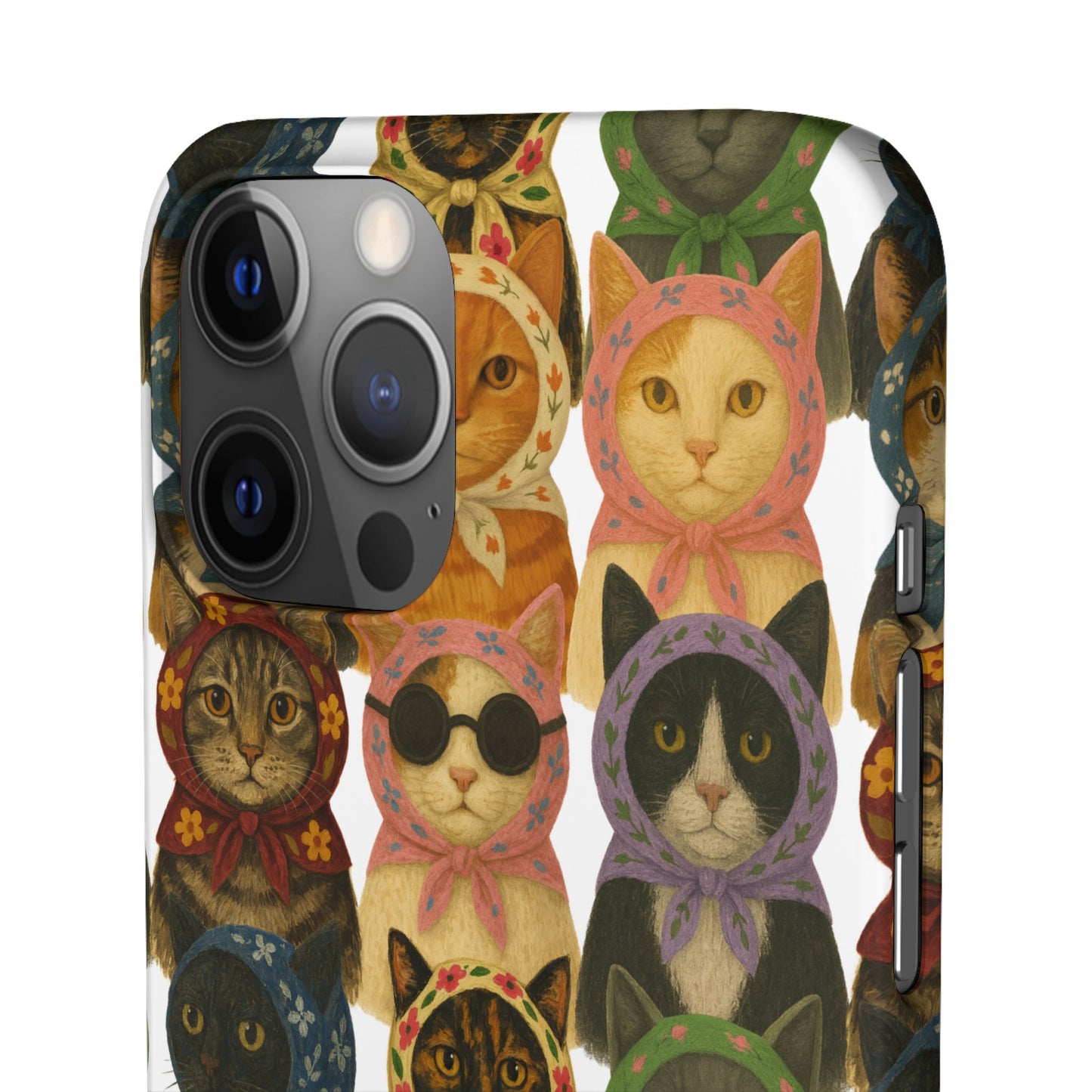 Babushka Cat Snap Phone Cases
