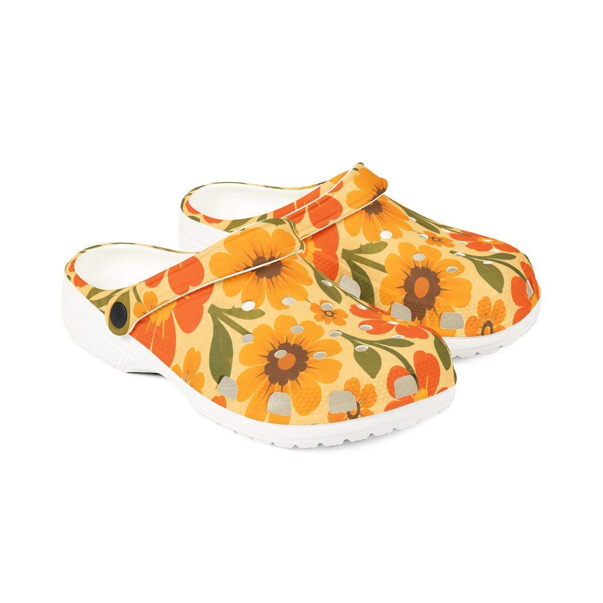 Floral Groove Garden Clogs EVA Foam Rubber Shoes (AOP)