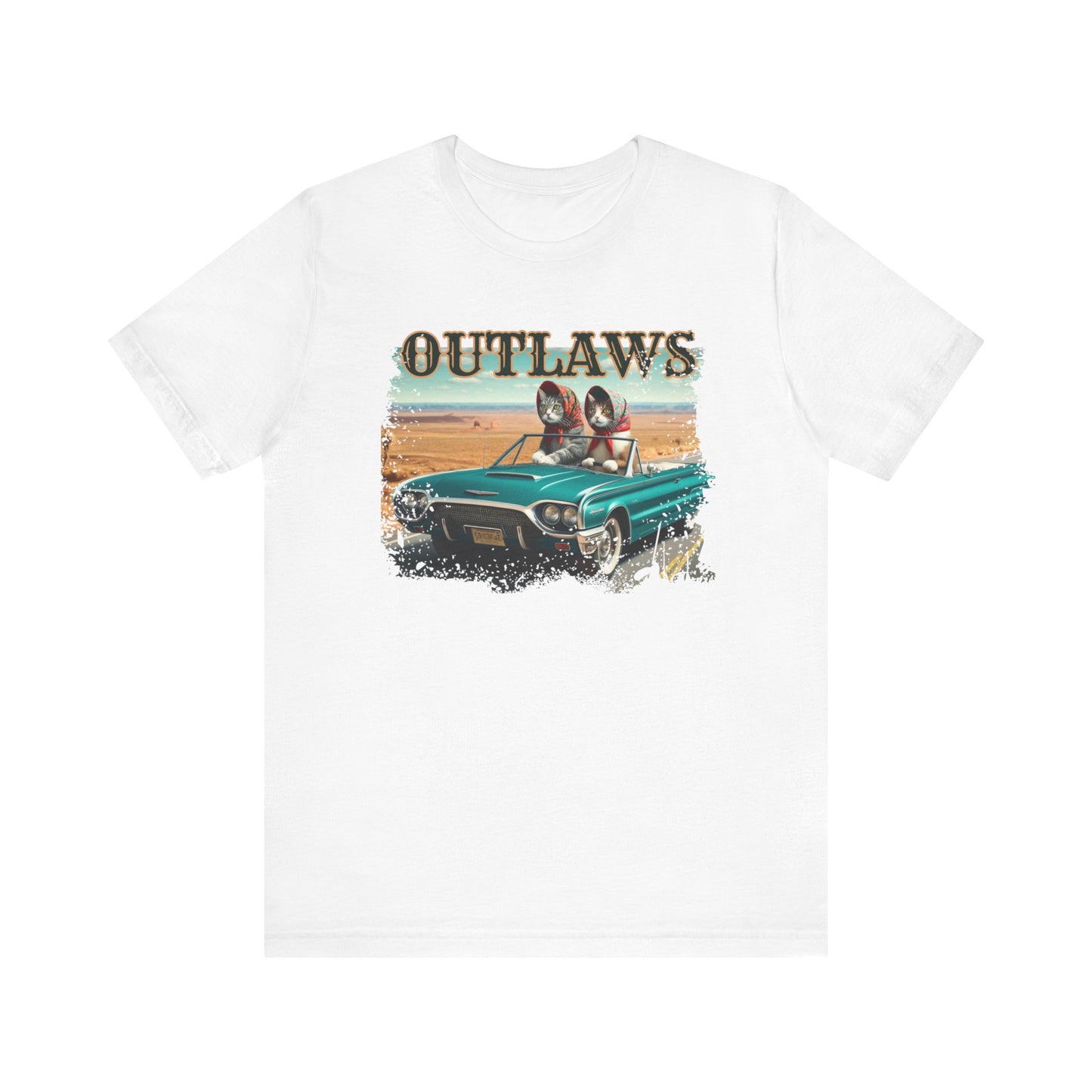 Babushka Cat Outlaws Unisex Jersey Short Sleeve Tee