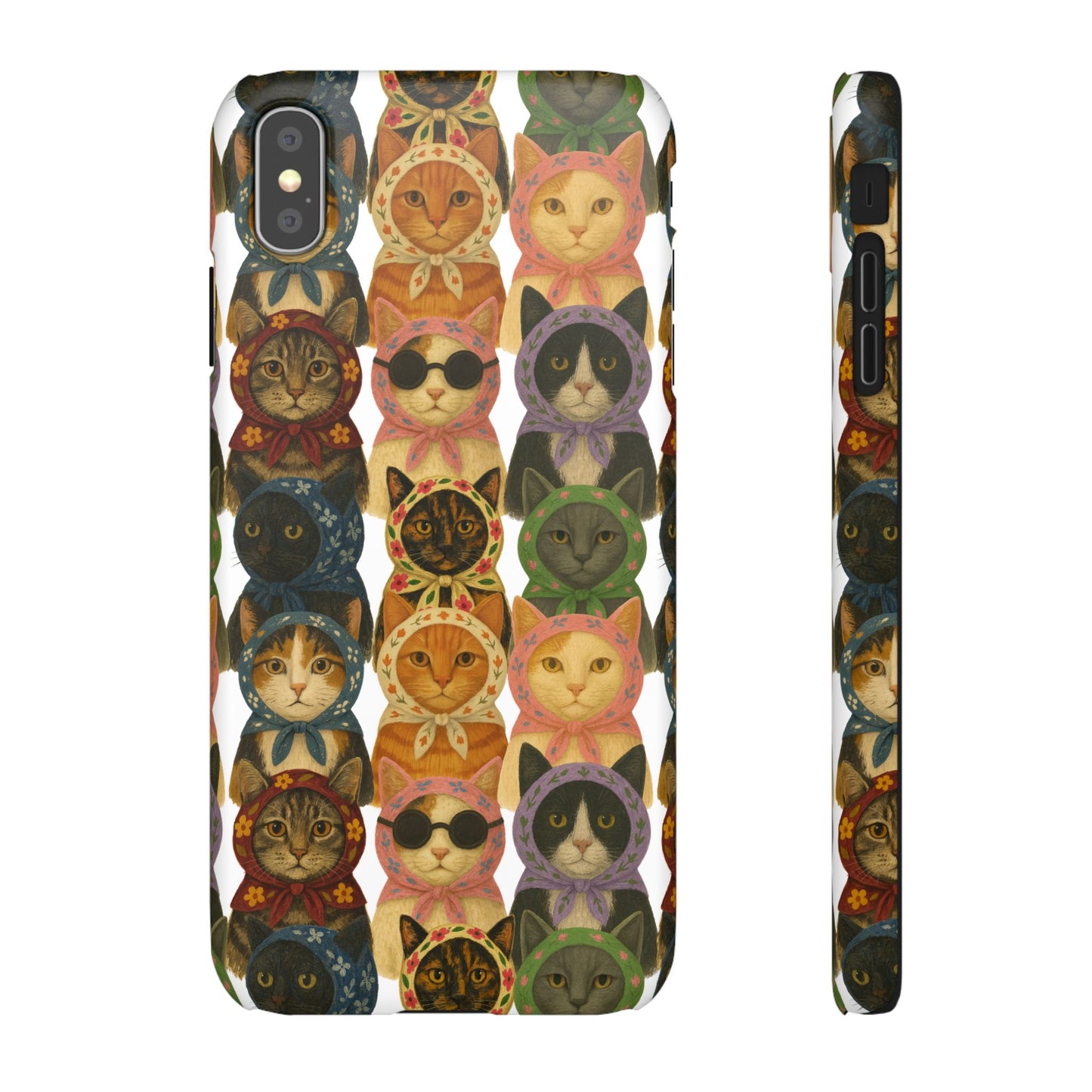 Babushka Cat Snap Phone Cases