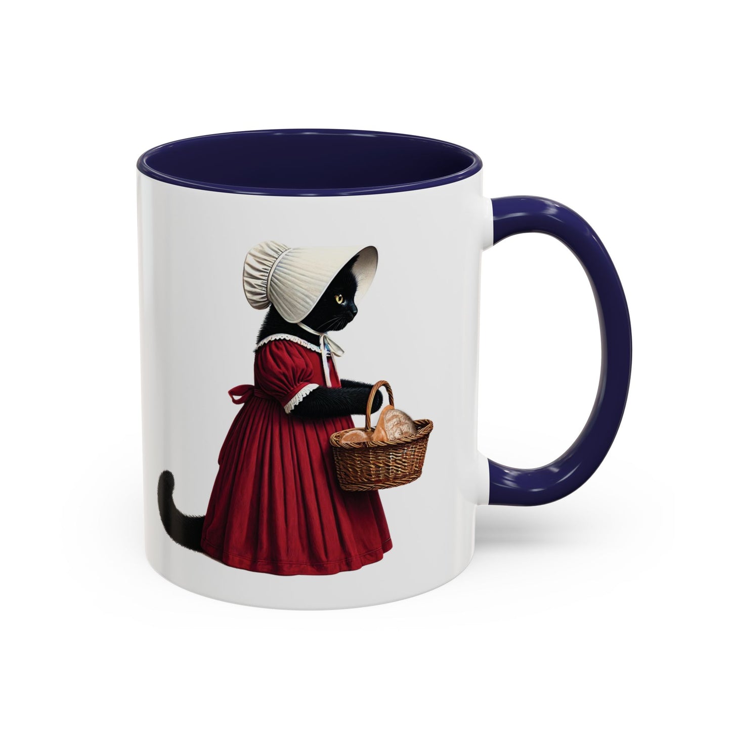 Handmaid's Cat Parody Kitschy Cat Accent Coffee Mug (11 oz)