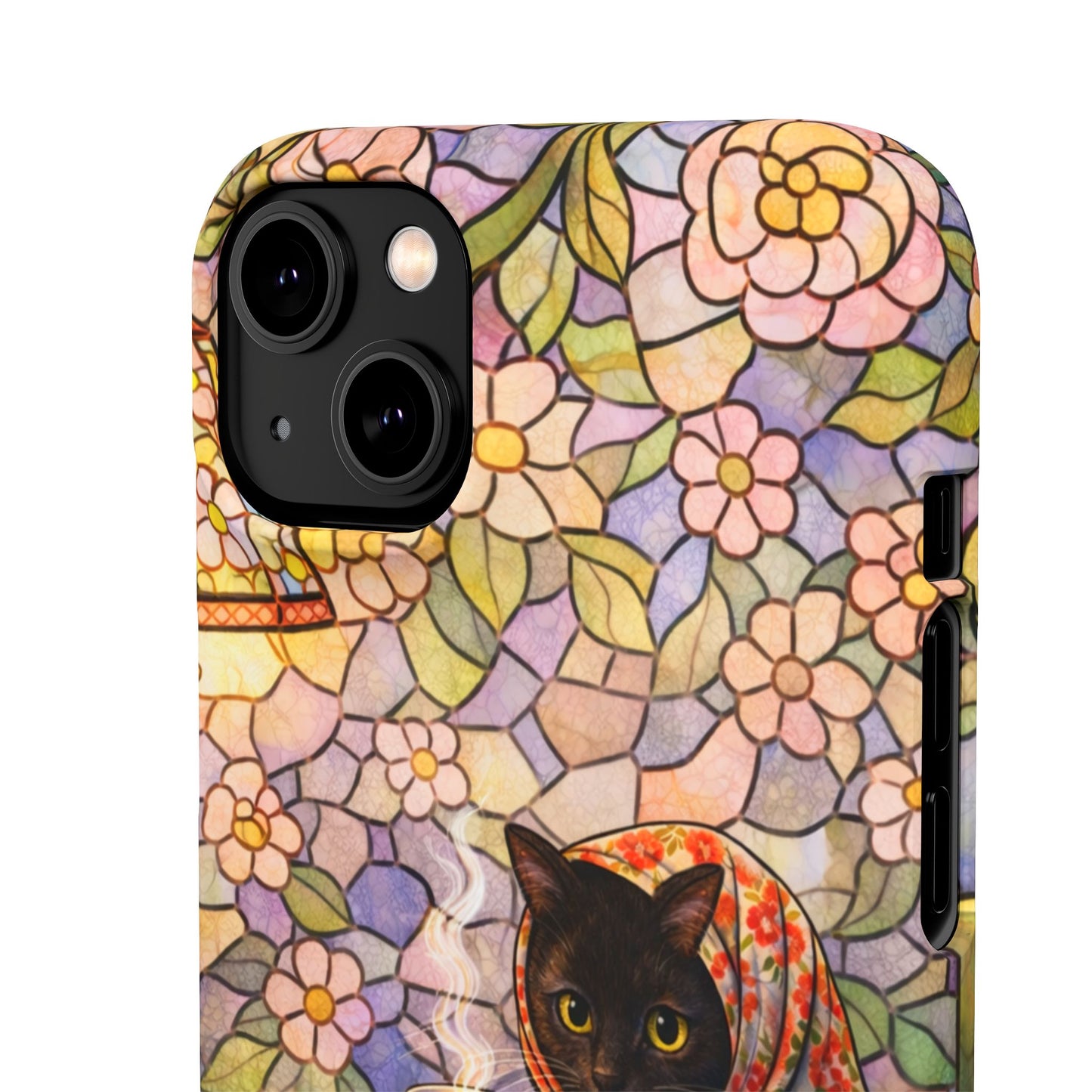 Babushka Cat Reads Artistic Literary Snap Phone Cases