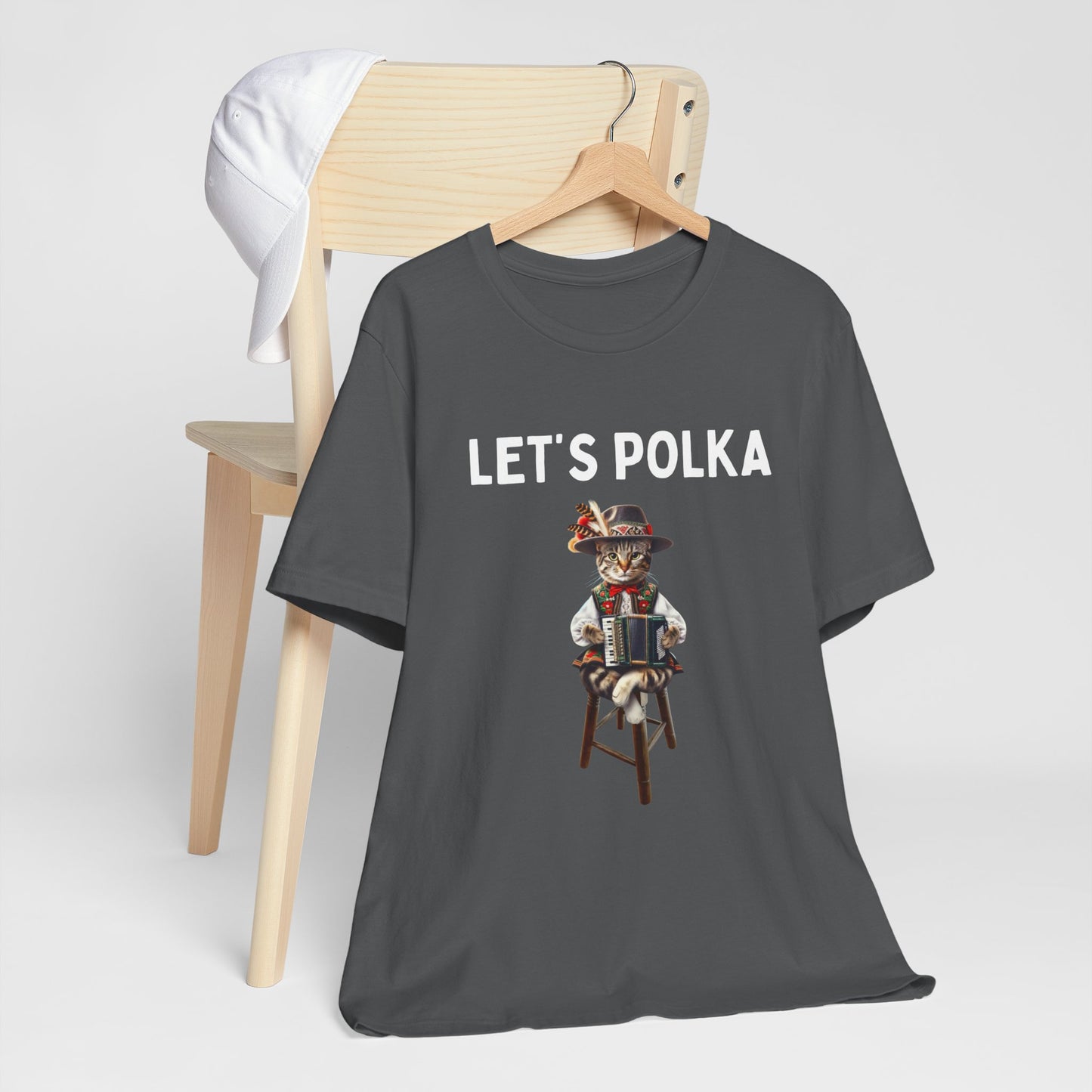 Polka Tee-Polish Cat Unisex Jersey Short Sleeve Tee for Cat Lovers and Polka Lovers