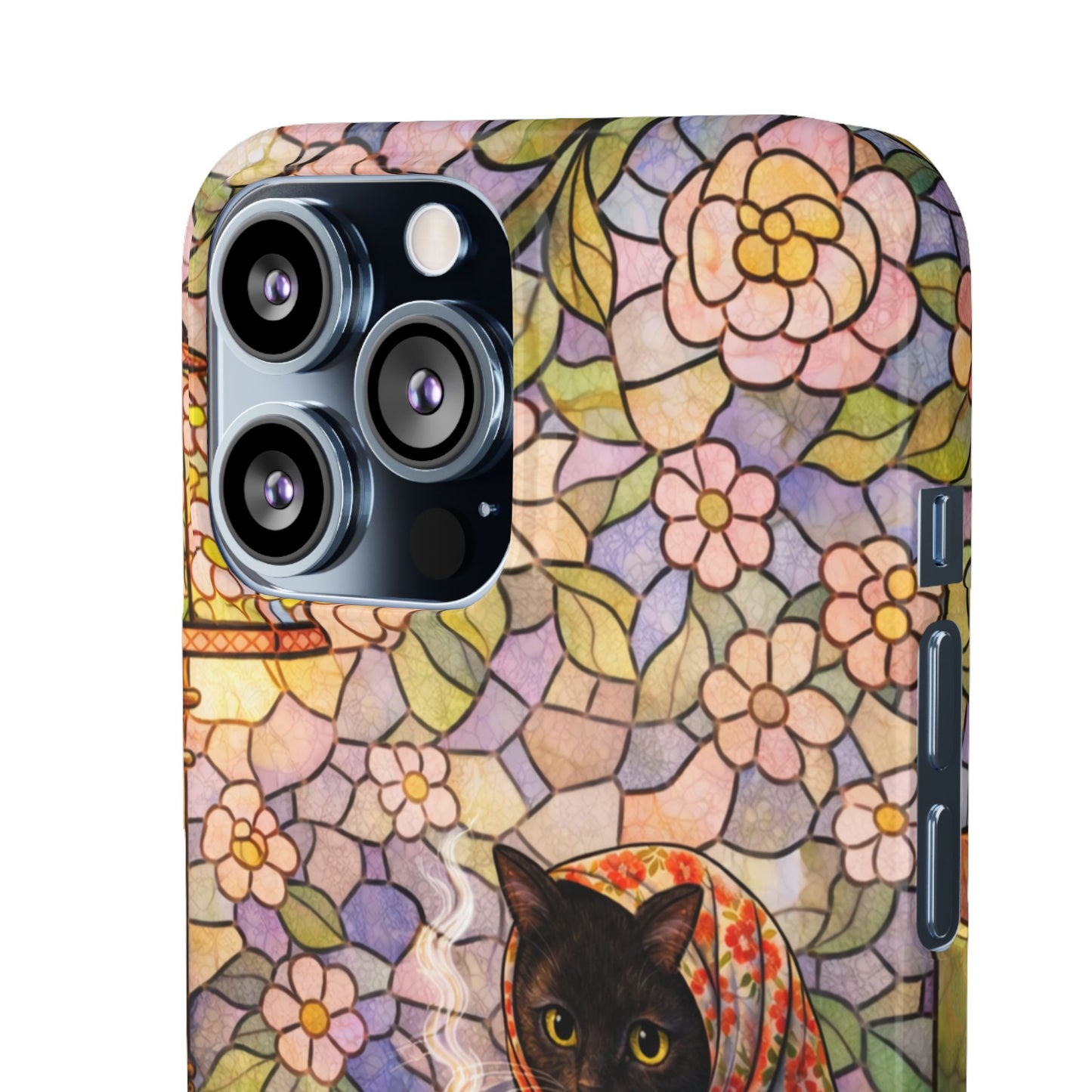 Babushka Cat Reads Artistic Literary Snap Phone Cases