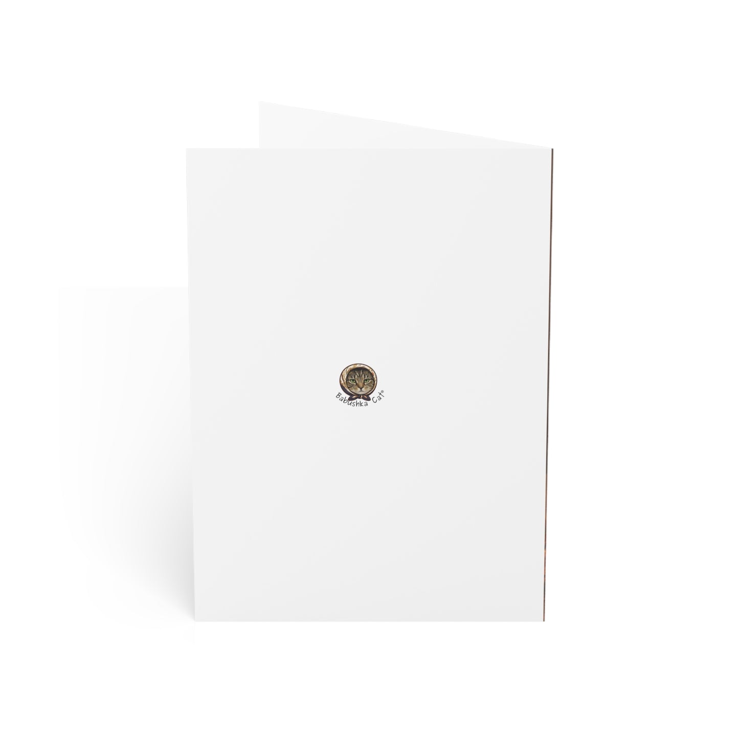 Babushka Cat Valentine's Greeting Cards Set of 10