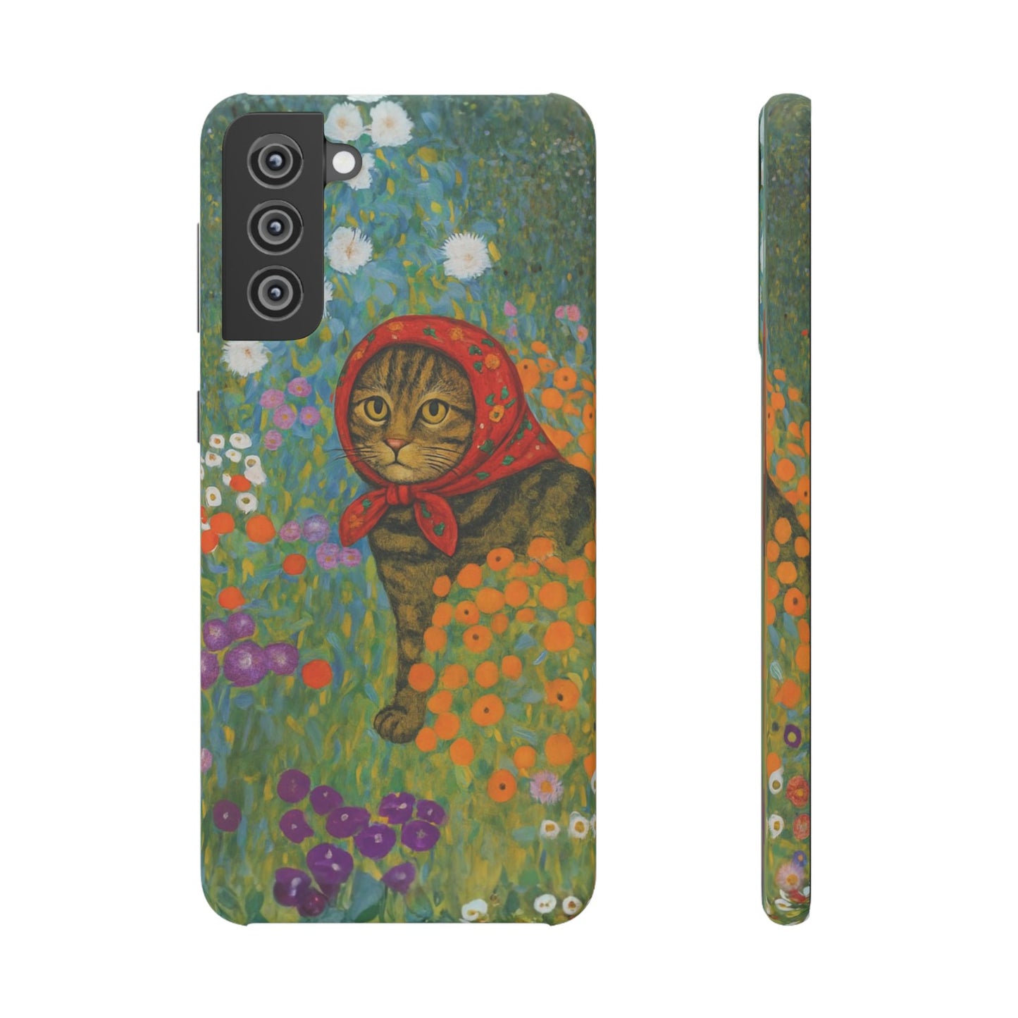 Babushka Cat Gusav Klimt Snap Phone Case