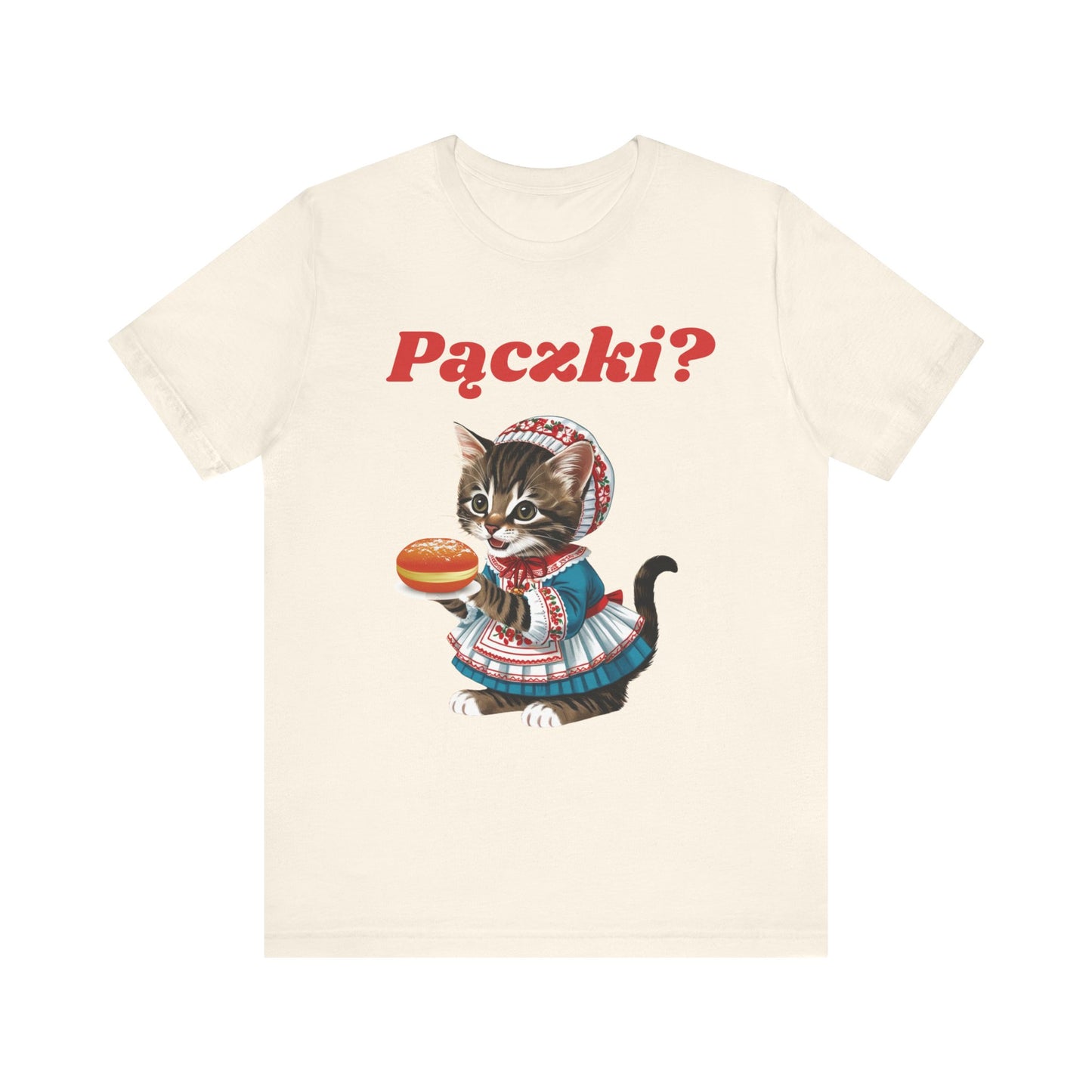 Paczki Polish Kitten Tee - Fat Tuesday Shirt- Unisex Jersey Short Sleeve