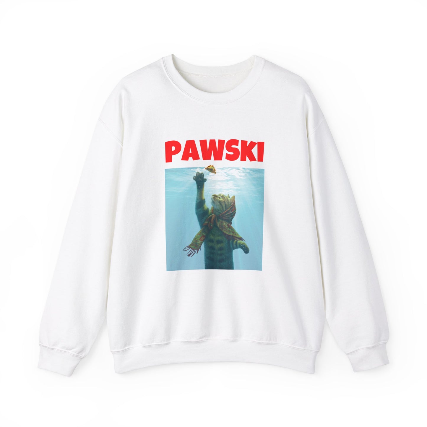 Pierogi Shirt, Pierogi Cat, Pawski Unisex Heavy Blend™ Crewneck Sweatshirt for Polish Pride