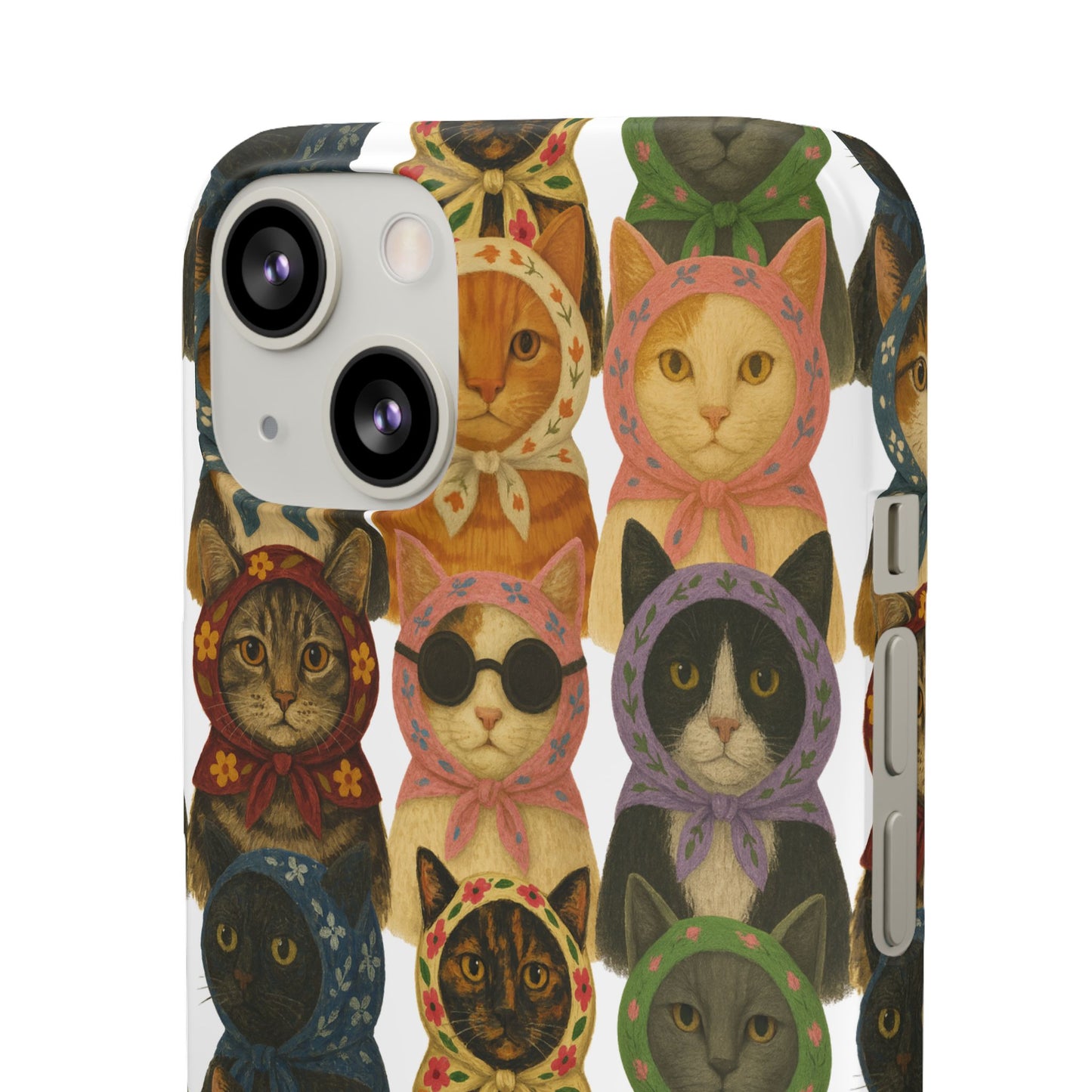 Babushka Cat Snap Phone Cases