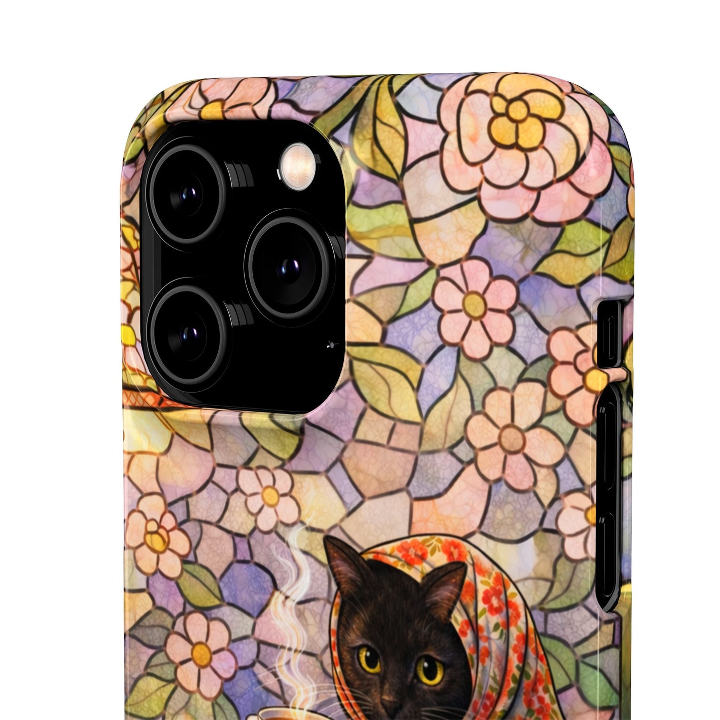 Babushka Cat Reads Artistic Literary Snap Phone Cases