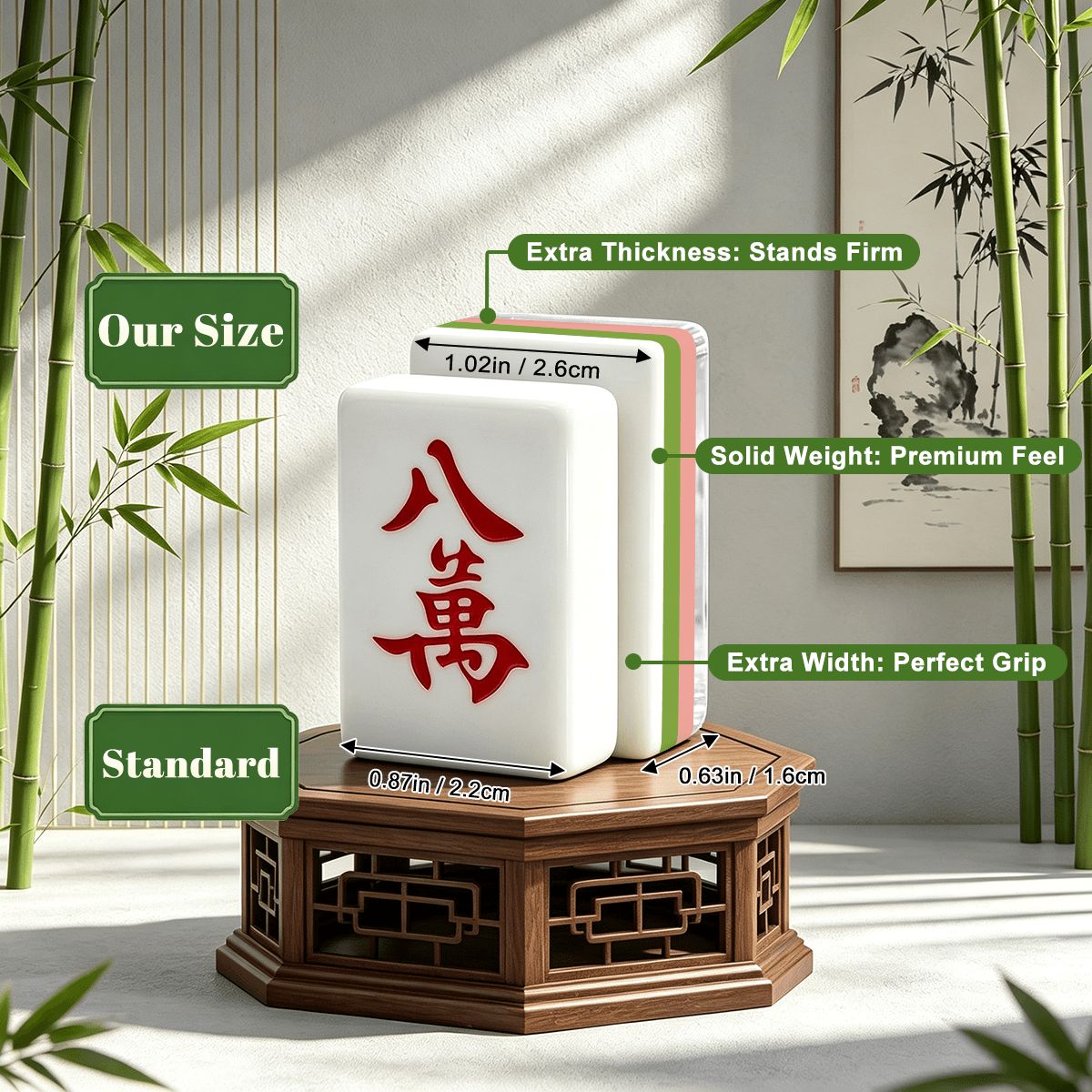 Kitschy Babushka Cat  4 Layer American Mahjong Tiles Set