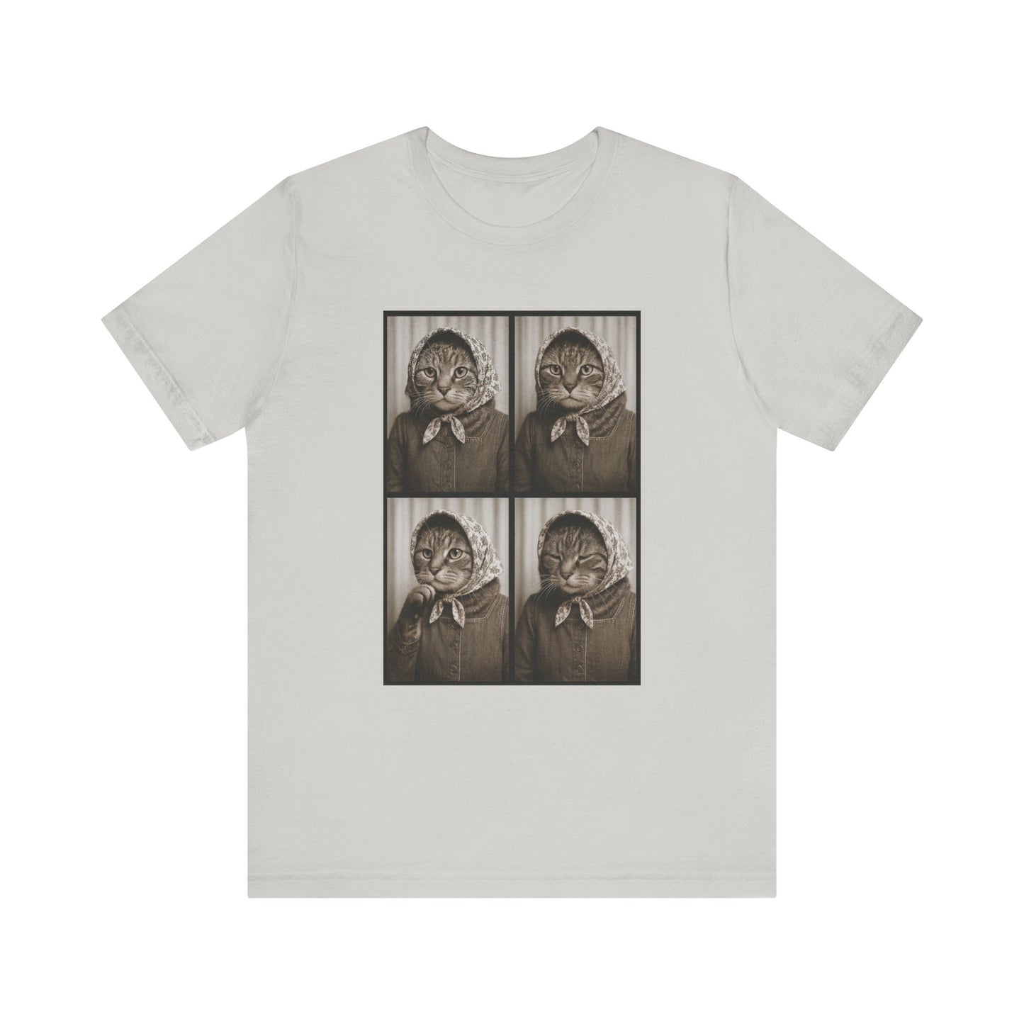 Babushka Cat  Photobooth Fun Graphic T-Shirt