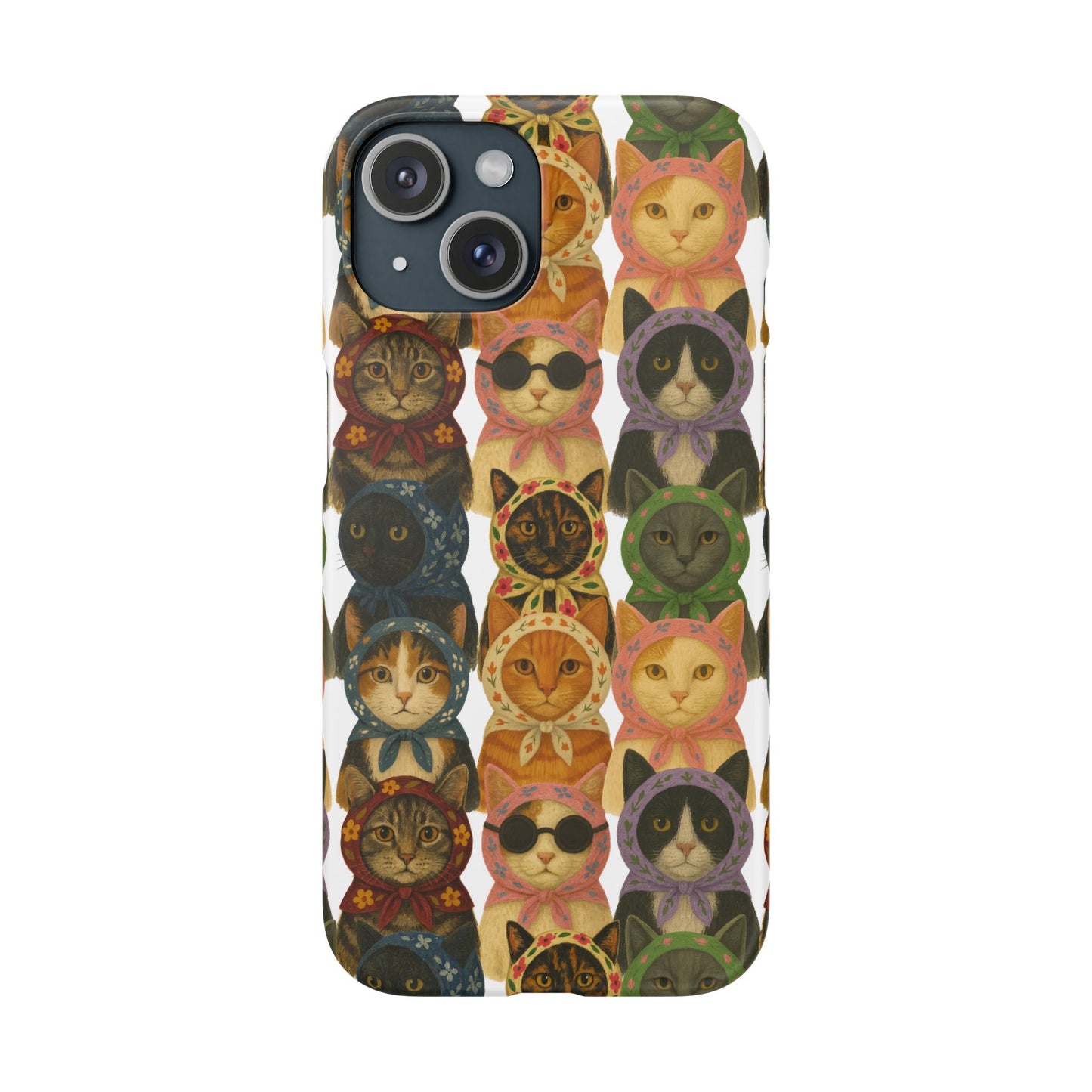 Babushka Cat Snap Phone Cases