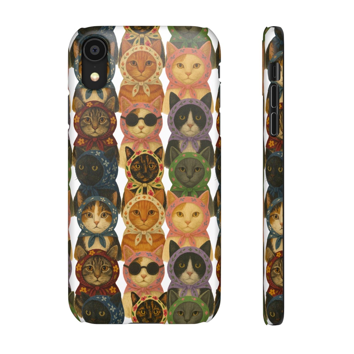 Babushka Cat Snap Phone Cases