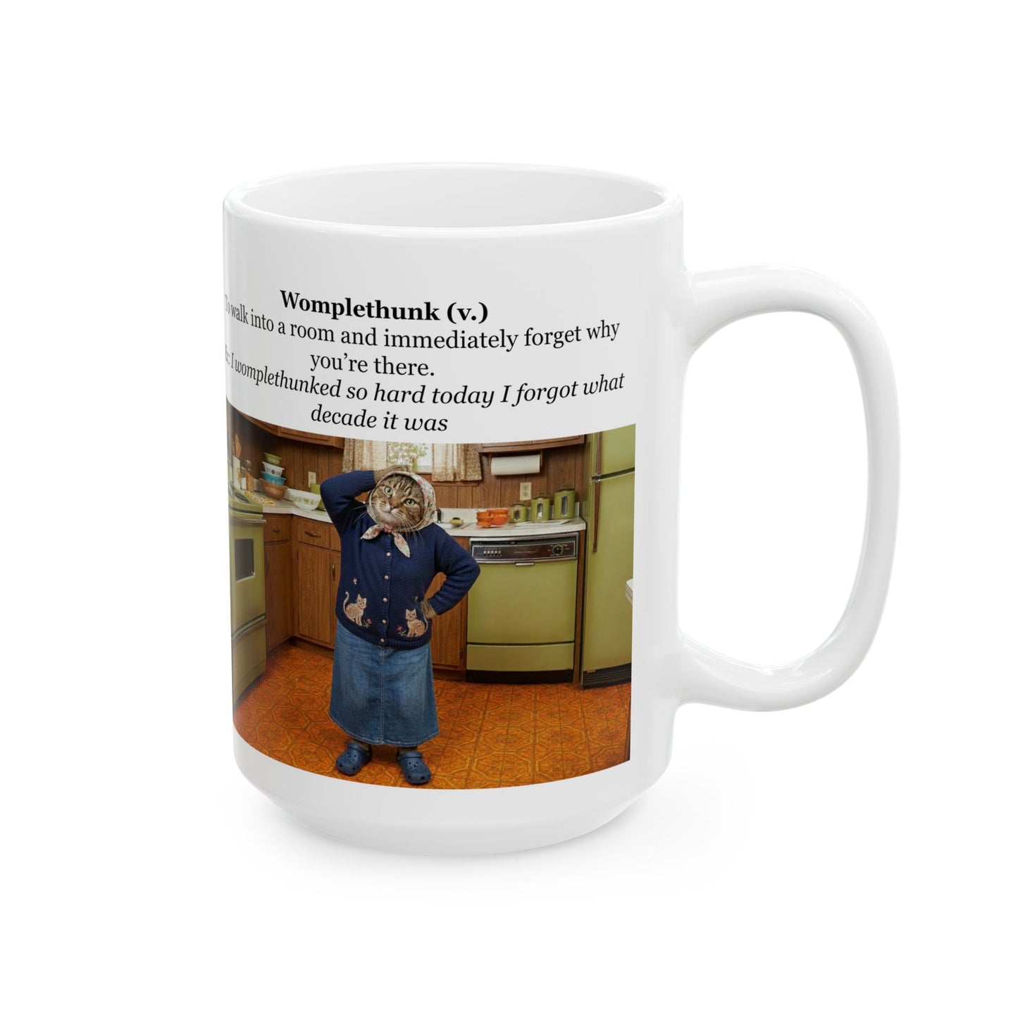 Babushka Cat Word of The Day- Wonklethump Ceramic Mug