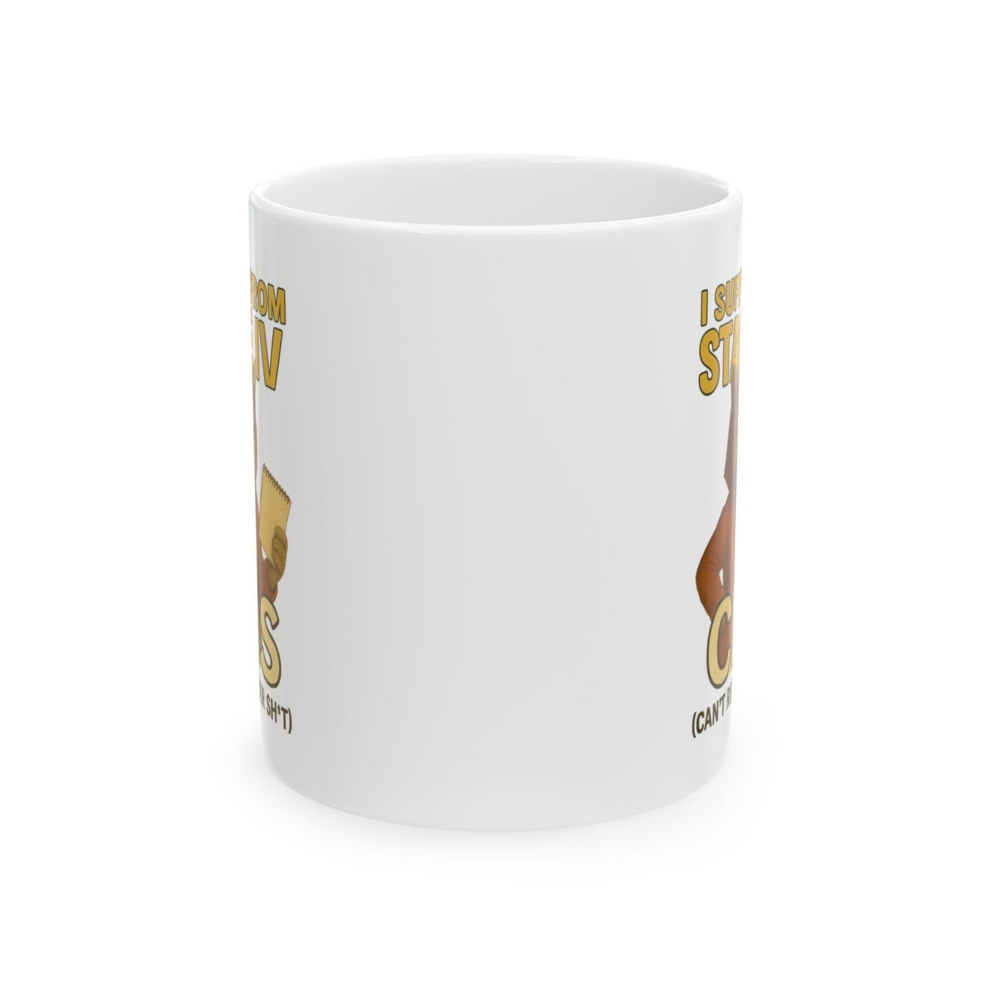 Babushka Cat Can't Remember Sh*t, Aging Humor Cat Mug.