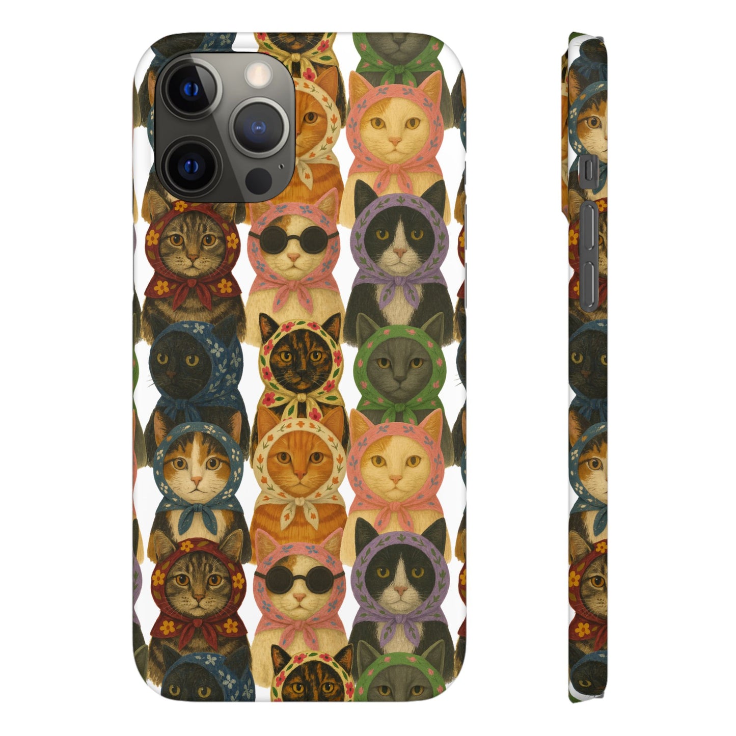 Babushka Cat Snap Phone Cases