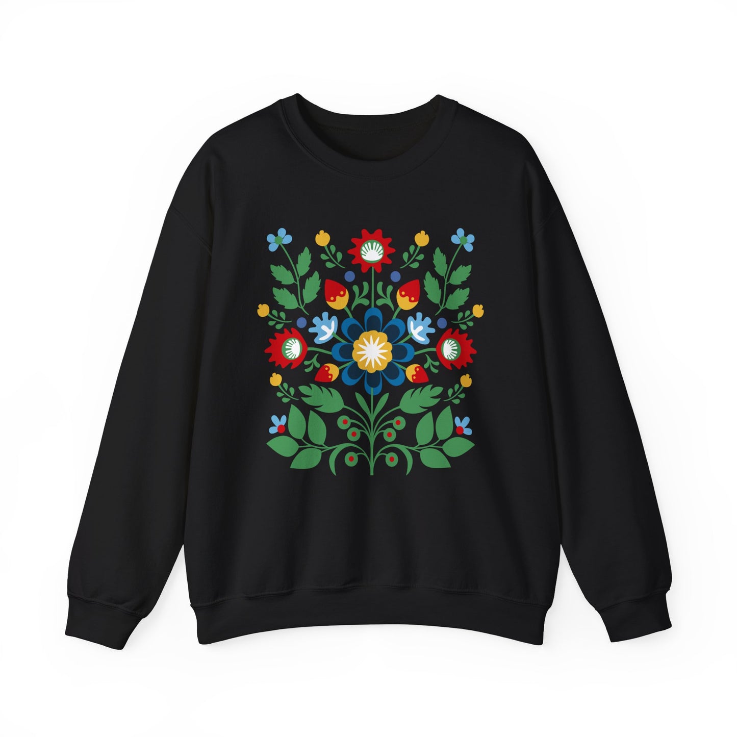 Polish Folk Art, Wycinanki Unisex Heavy Blend™ Crewneck Sweatshirt