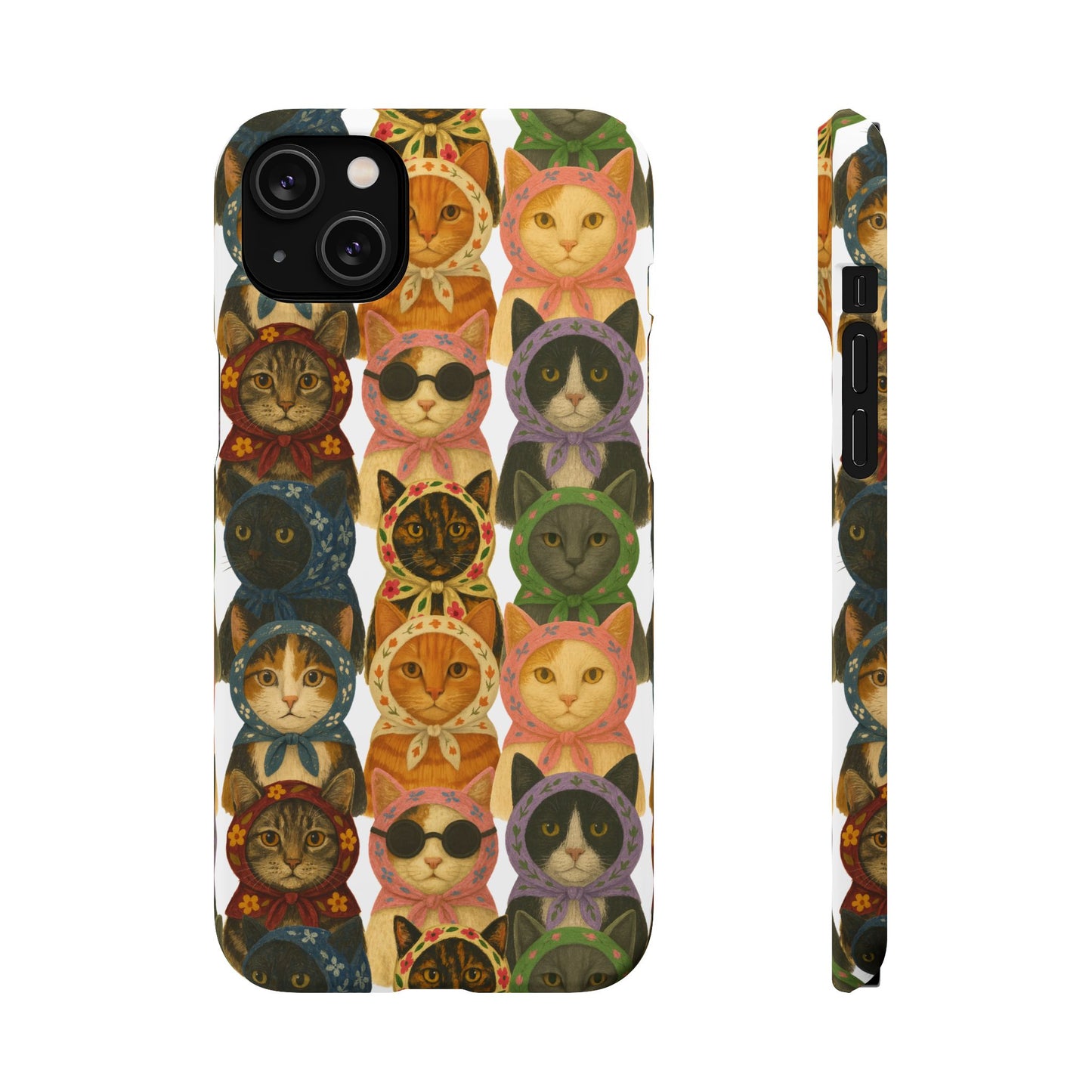 Babushka Cat Snap Phone Cases