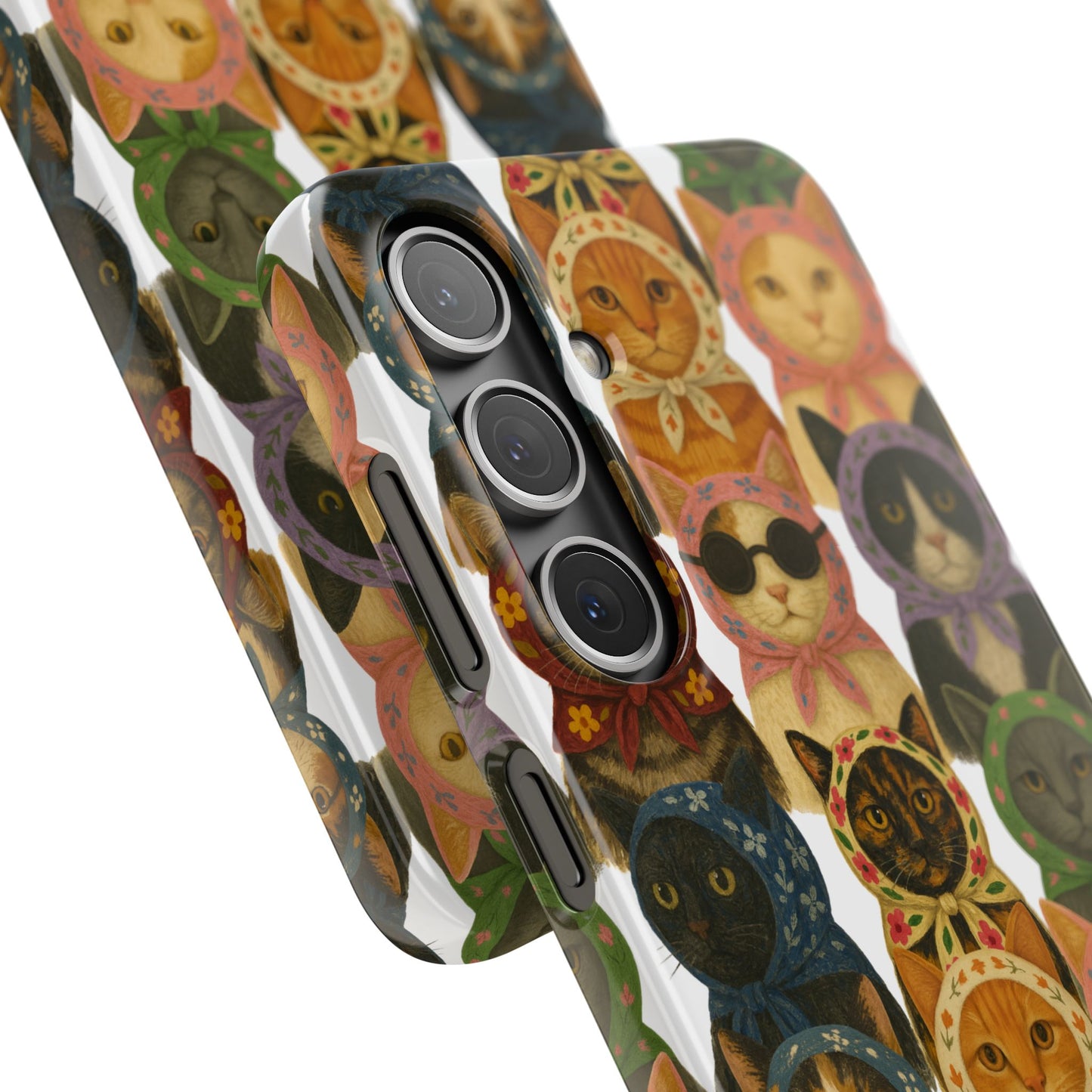 Babushka Cat Snap Phone Cases