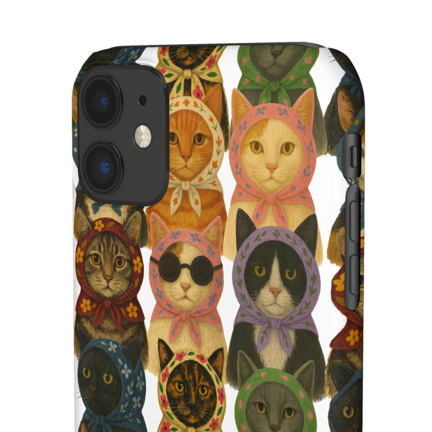 Babushka Cat Snap Phone Cases