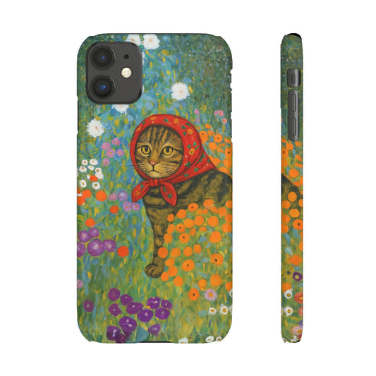 Babushka Cat Gusav Klimt Snap Phone Case