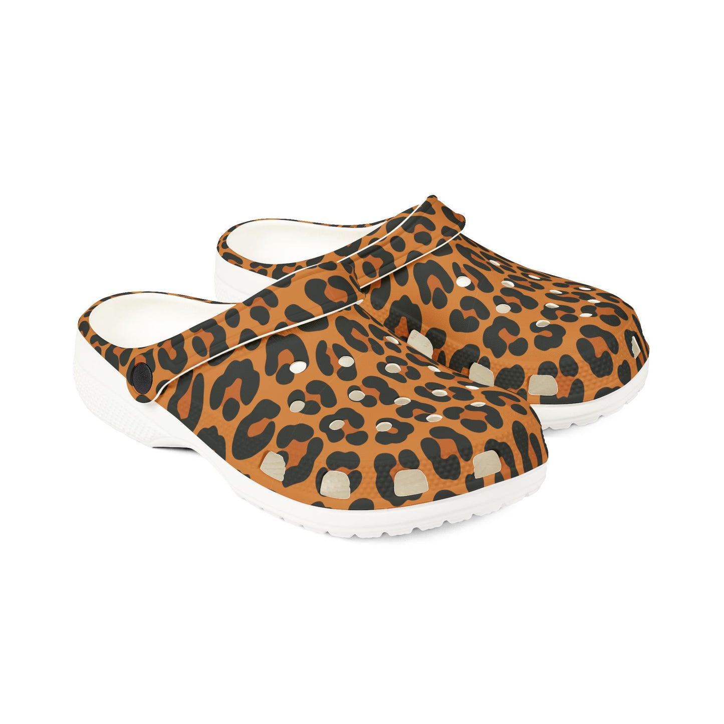 Sassy Leopard Theme Granny Gliders EVA Foam Rubber Shoes
