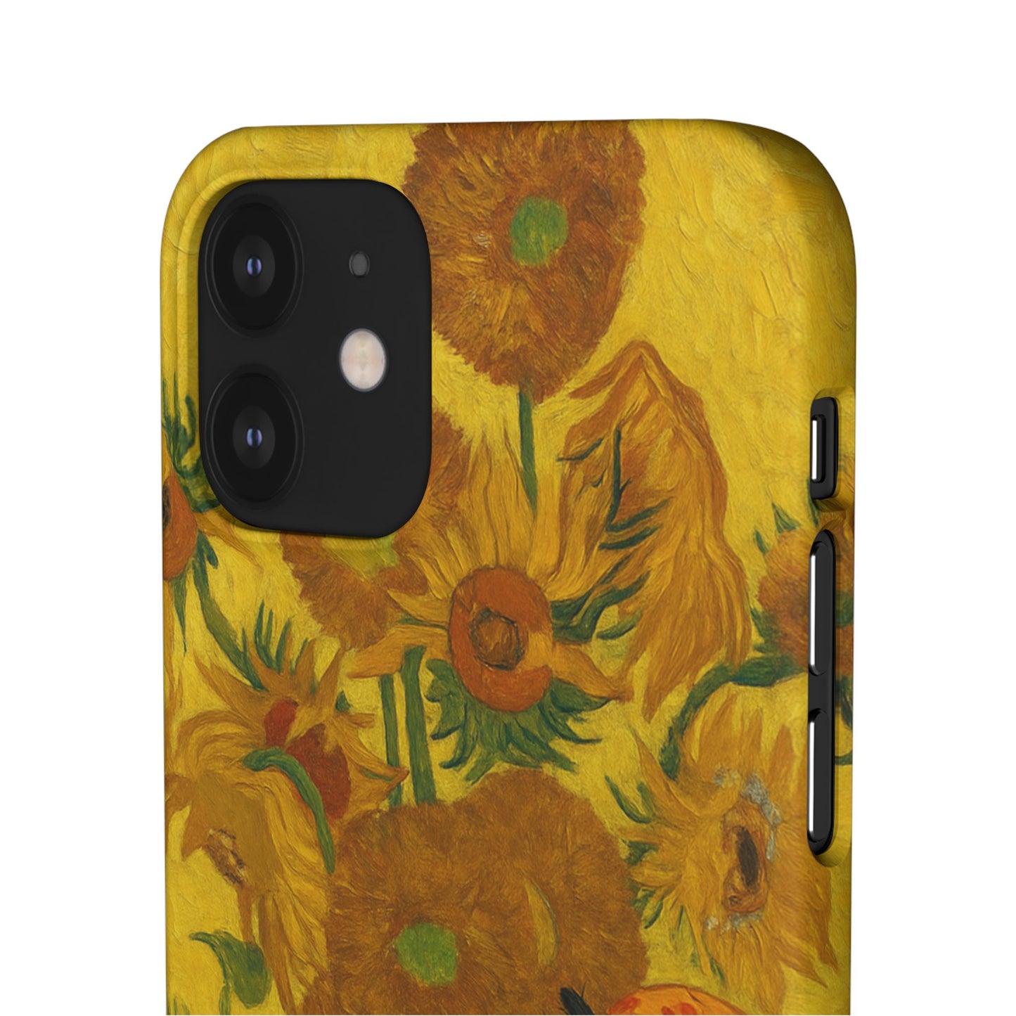 Babushka Cat Van Gogh Sunflowers Snap Phone Case