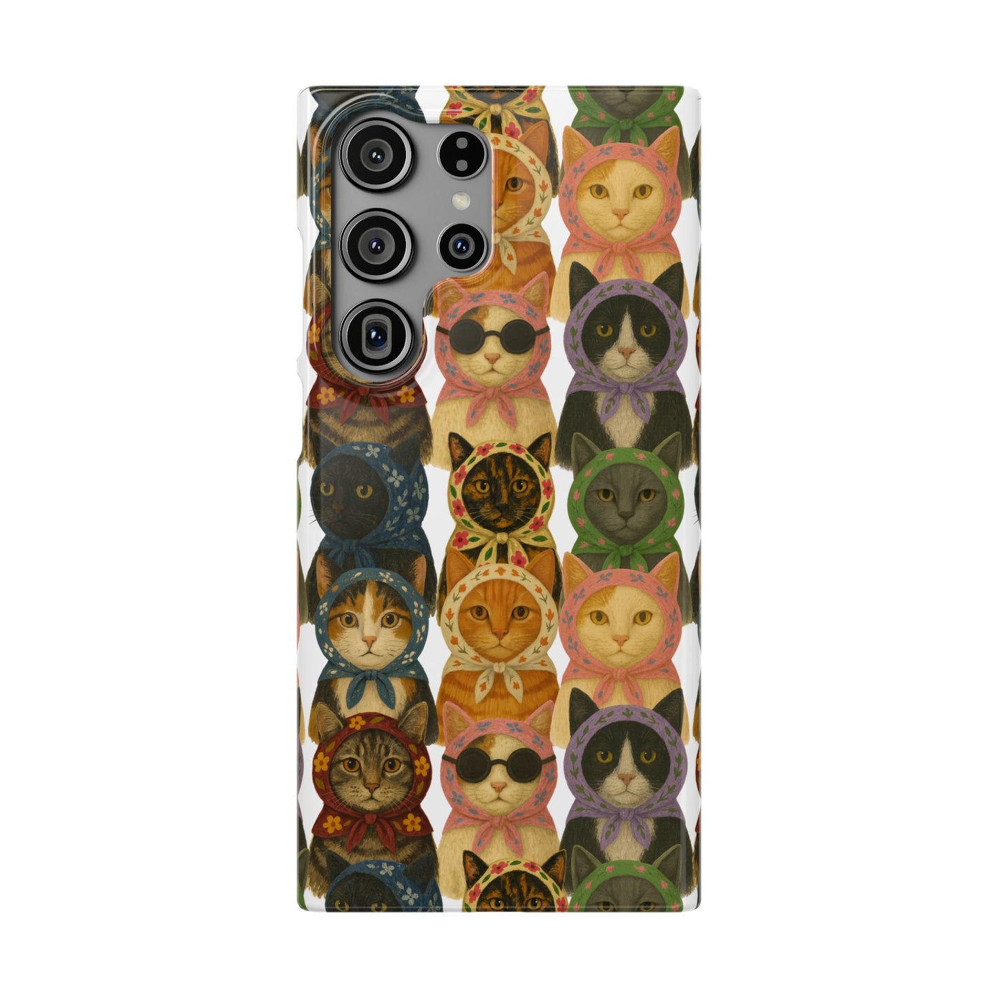 Babushka Cat Snap Phone Cases