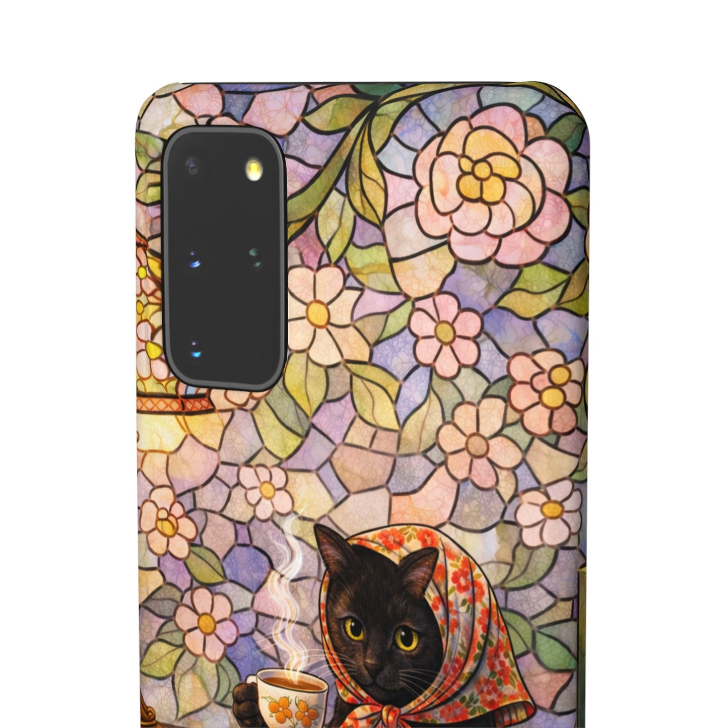 Babushka Cat Reads Artistic Literary Snap Phone Cases