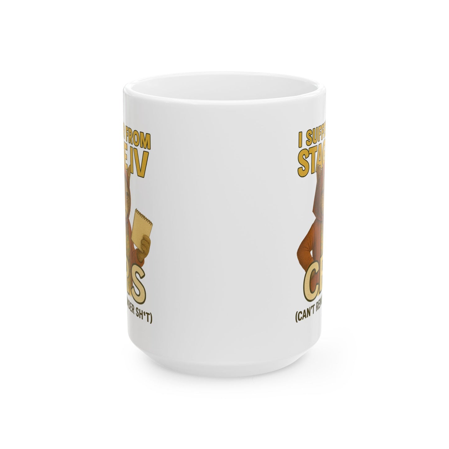 Babushka Cat Can't Remember Sh*t, Aging Humor Cat Mug.