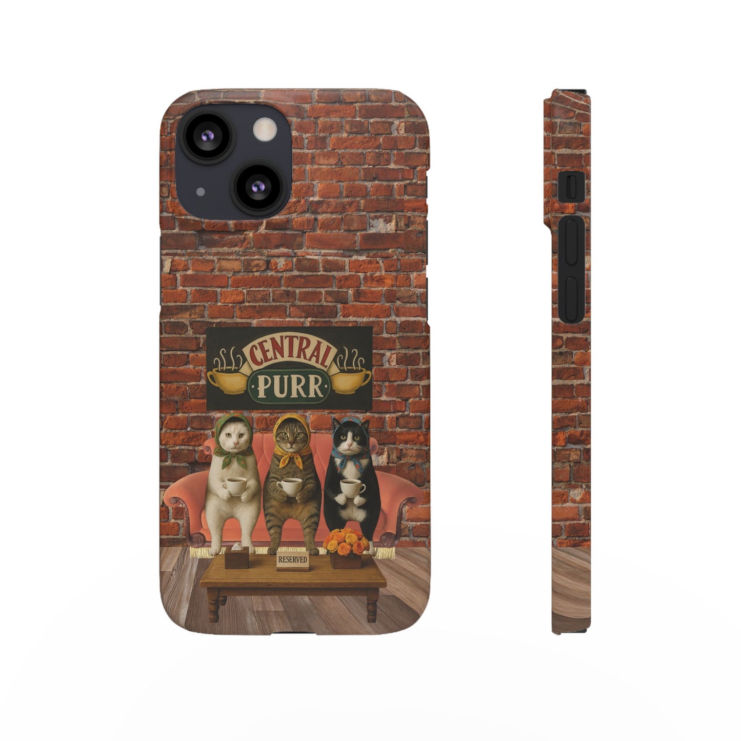 Babushka Cat Coffee Shop Snap Phone Case