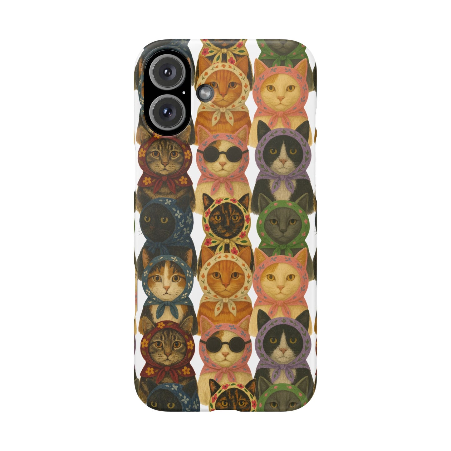 Babushka Cat Snap Phone Cases